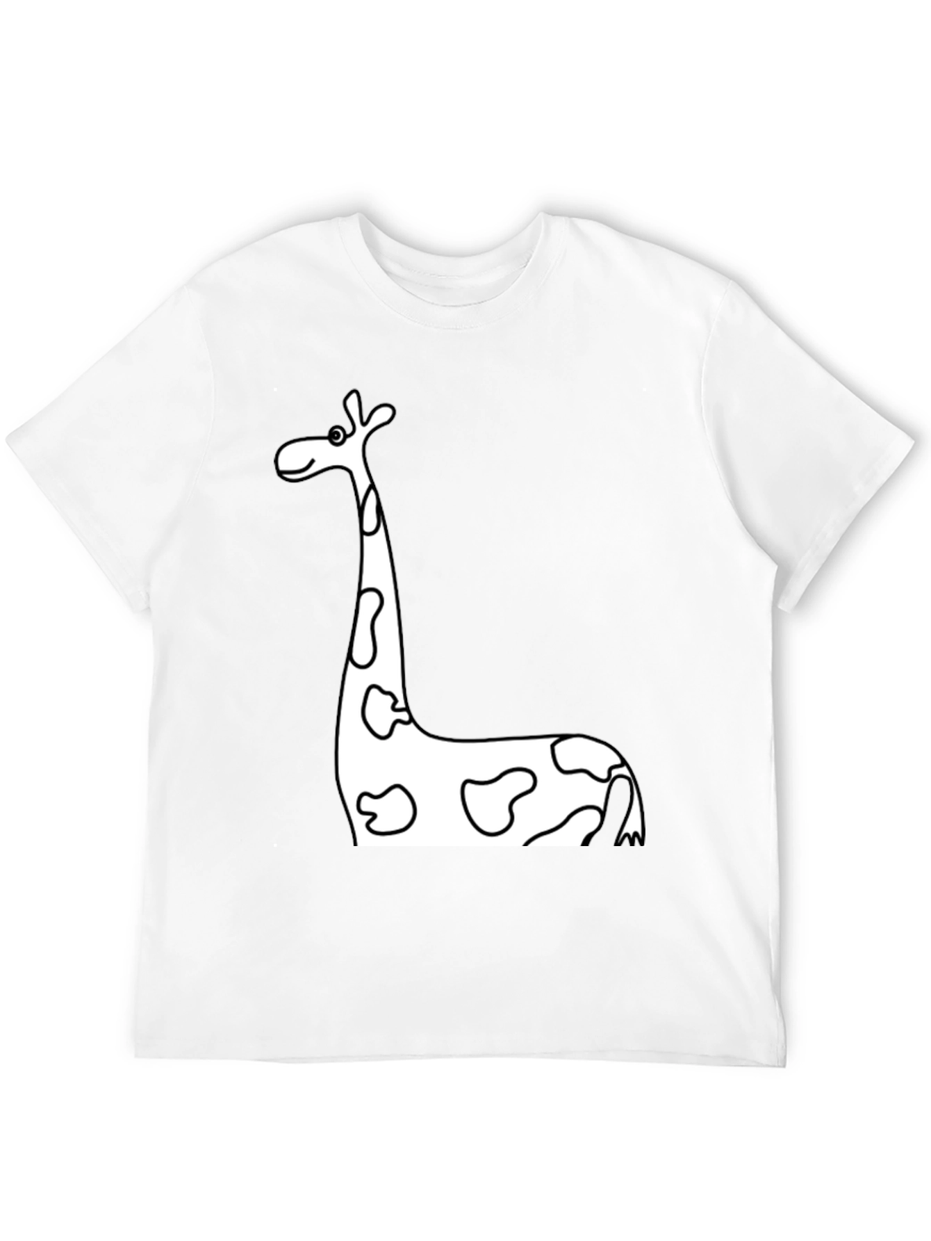Black Black Giraffe Print T-Shirt view 12