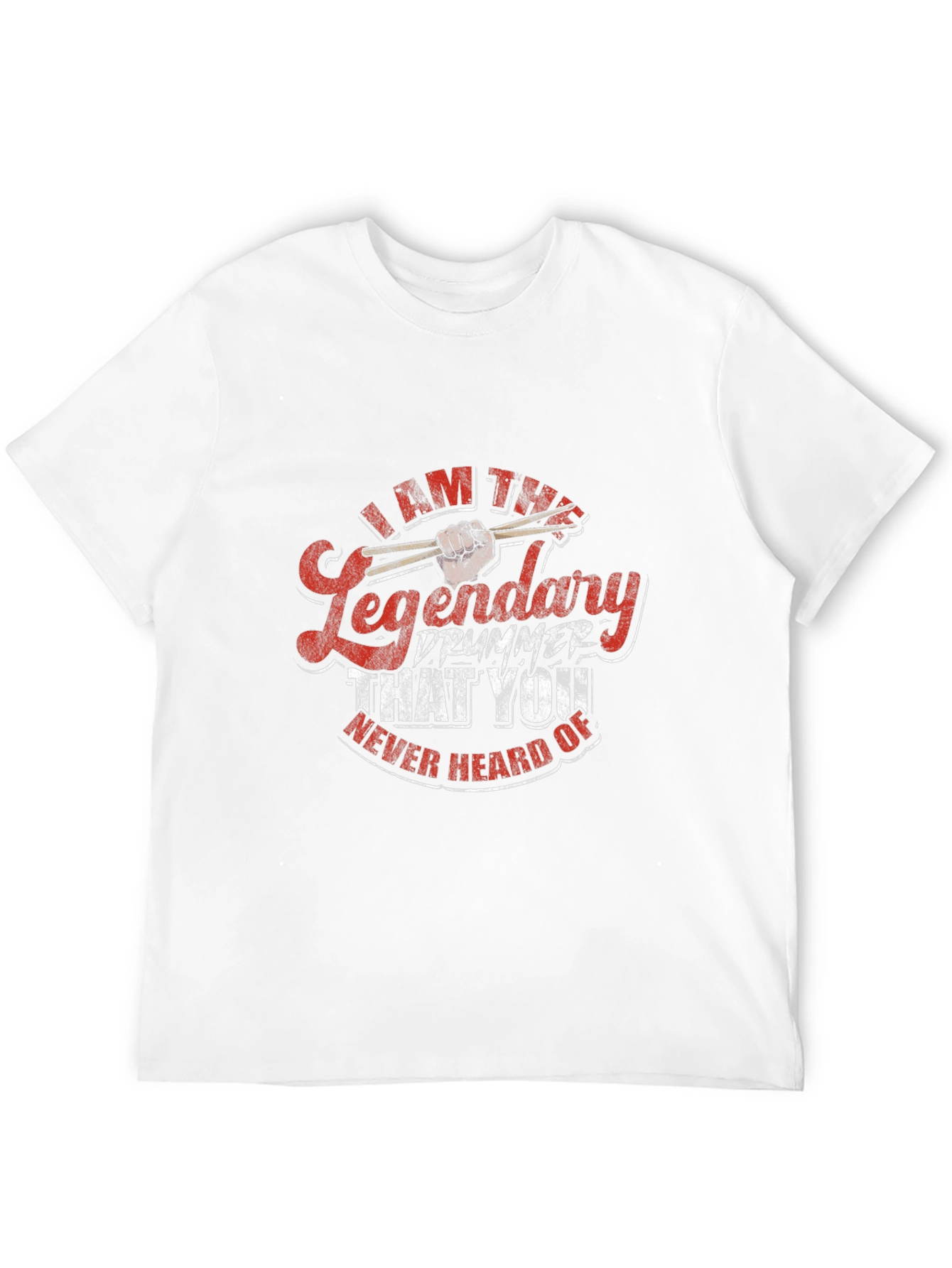 Black Legendary Drummer Graphic T-Shirt - Black Cotton Tee view 12