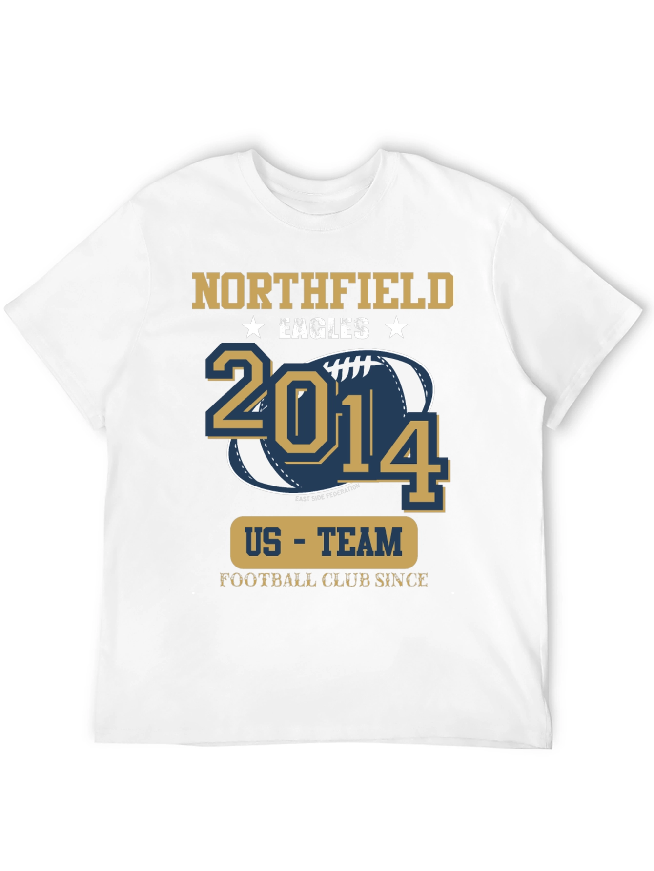 Black Northfield Eagles Football T-Shirt view 12