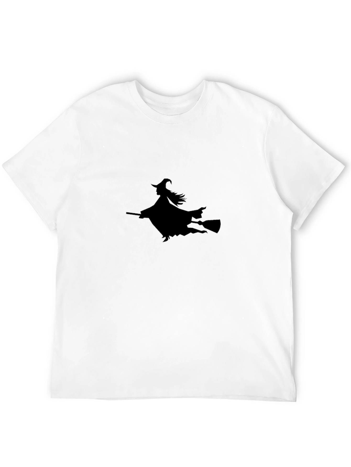 Black Witch Silhouette Black T-Shirt view 12