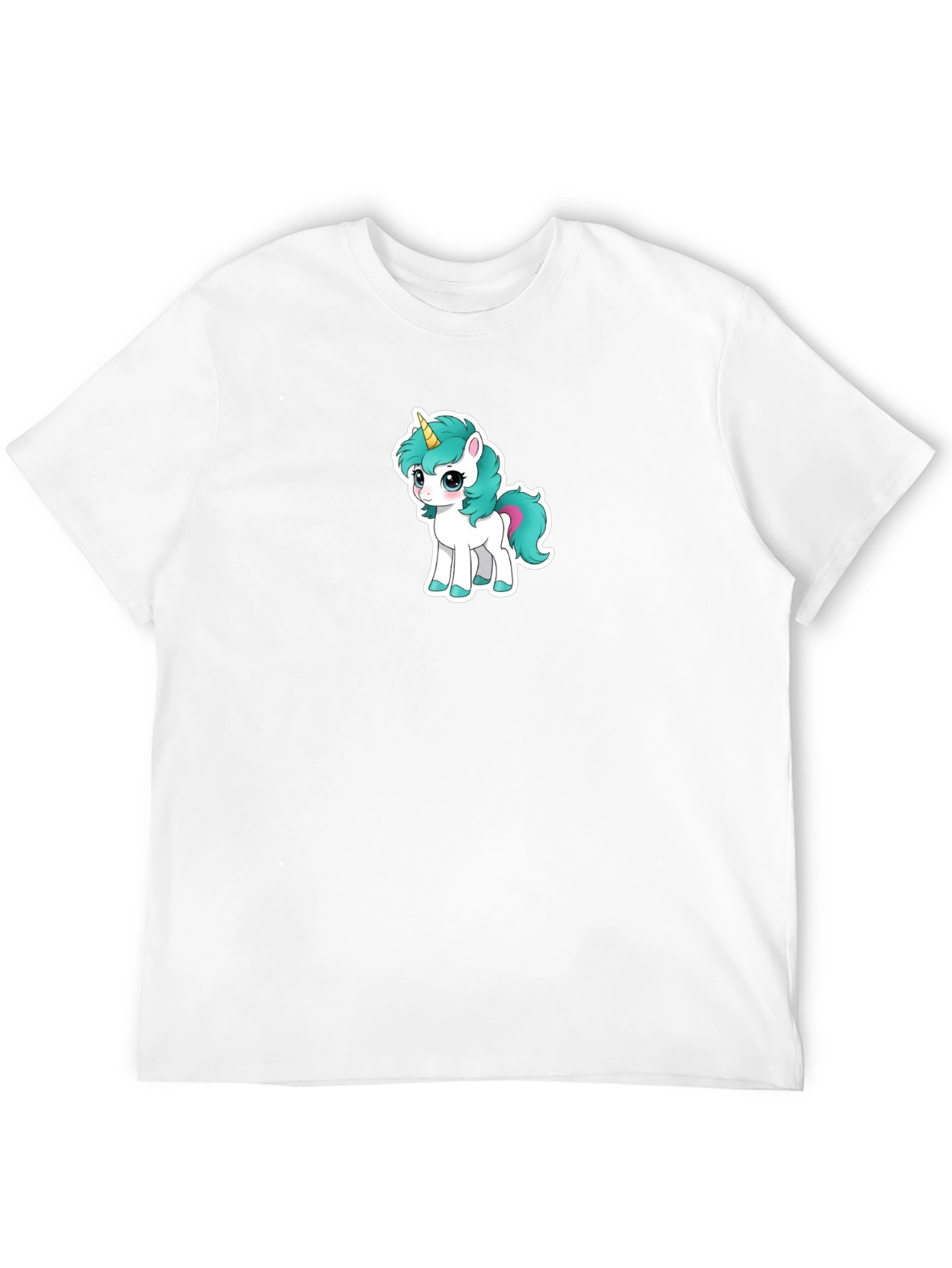 Black Cute Unicorn Graphic Tee - Black T-Shirt view 12