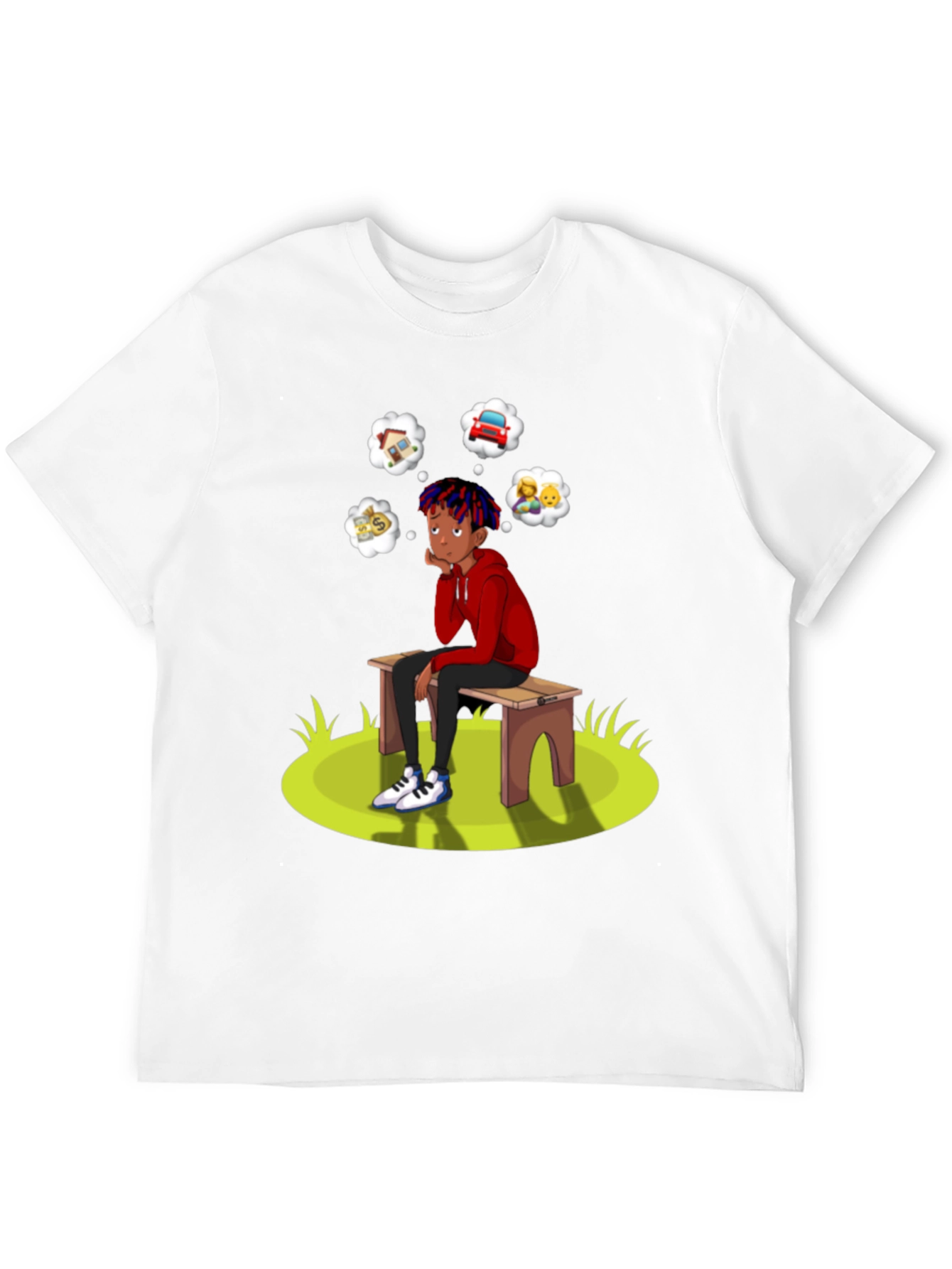 Black Dreamer T-Shirt Black Cotton Blend Unique Design view 12