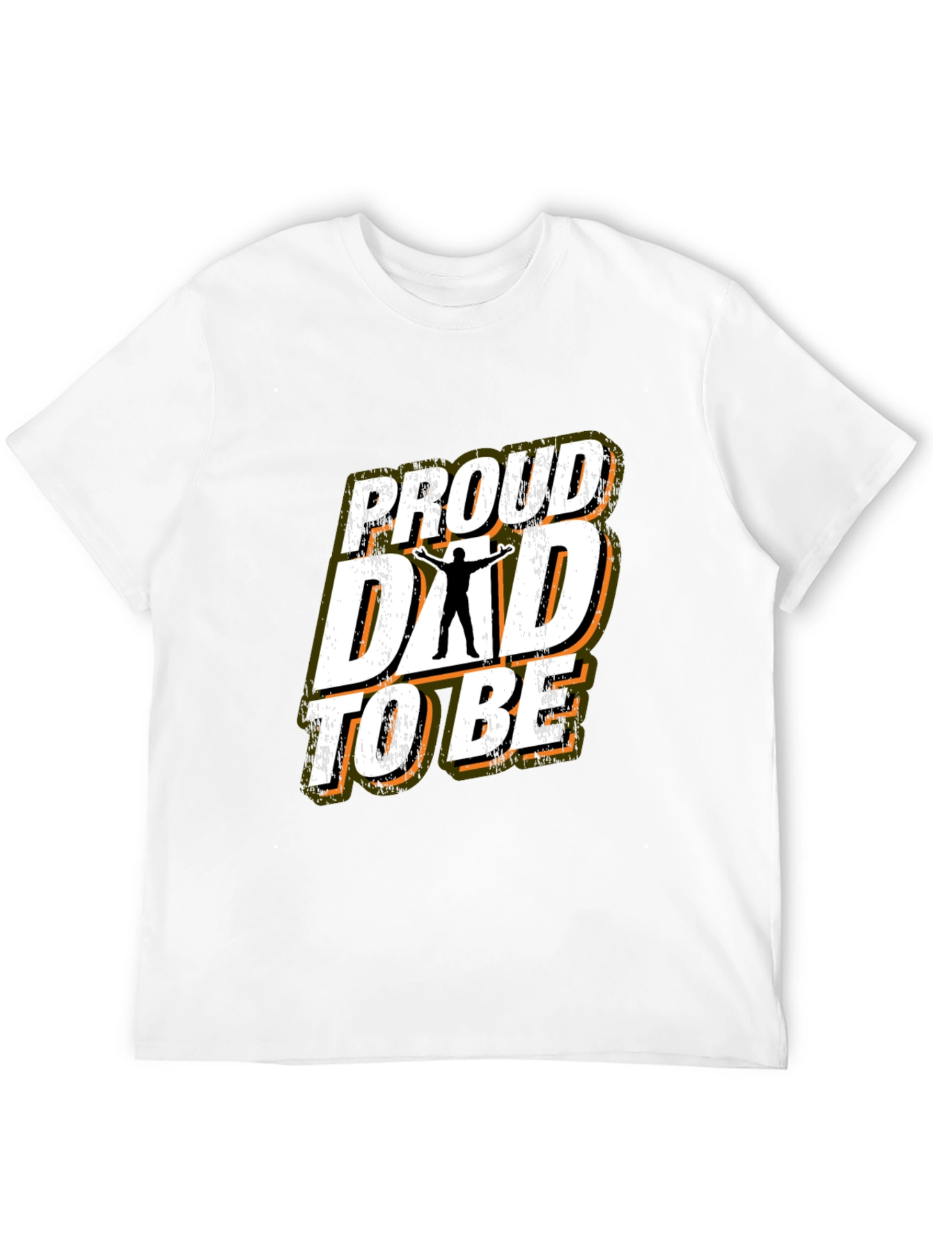 Black Proud Dad To Be Graphic Tee - Black view 12