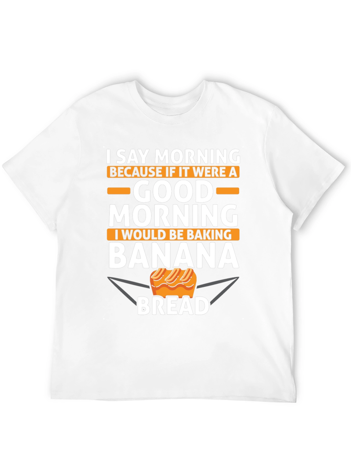 Black Funny Banana Bread Baker T-Shirt view 12