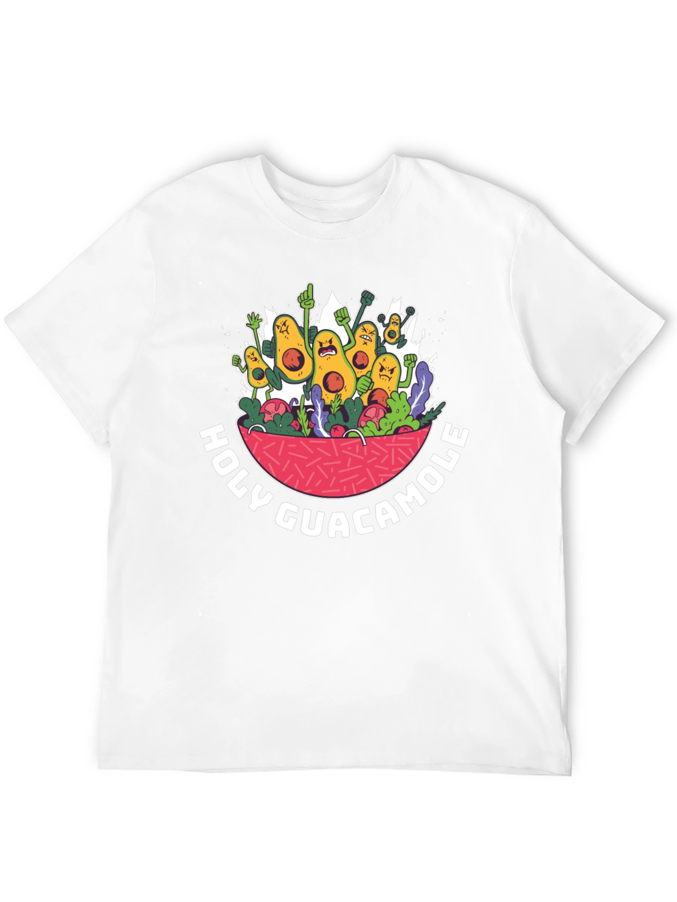 Black Holy Guacamole T-Shirt Funny Avocado Graphic Tee view 12