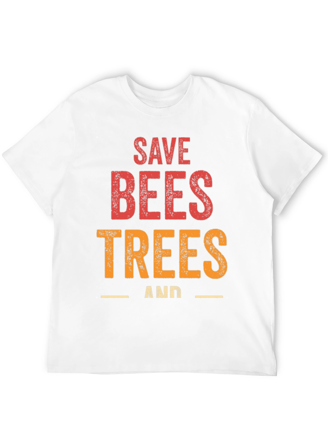 Black Save Bees and Trees Graphic T-Shirt view 12