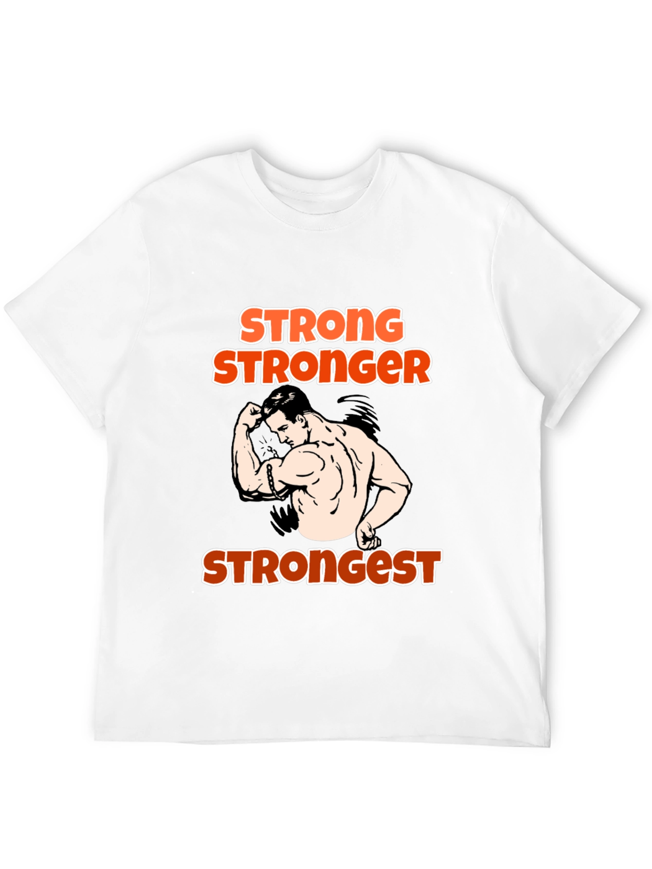 Black Stronger T-Shirt:  Funny Workout Gym Tee view 12