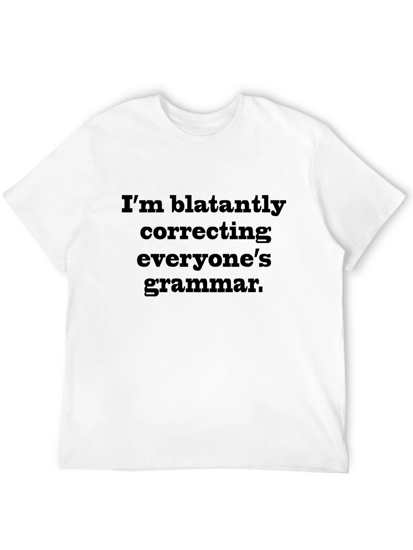 Black Grammar Police T-Shirt - Correcting Everyone's Grammar view 12