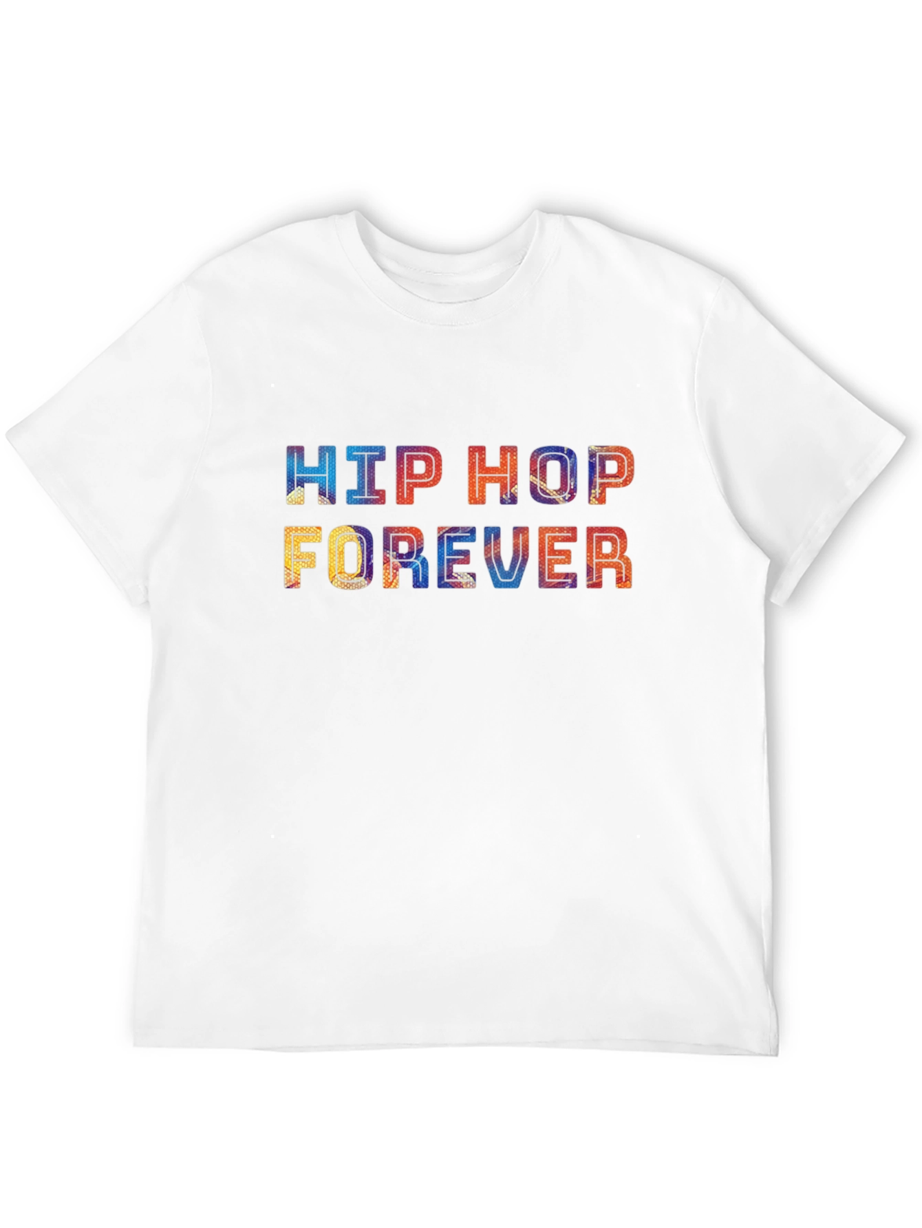 Black Hip Hop Forever Graphic Print T-Shirt view 12