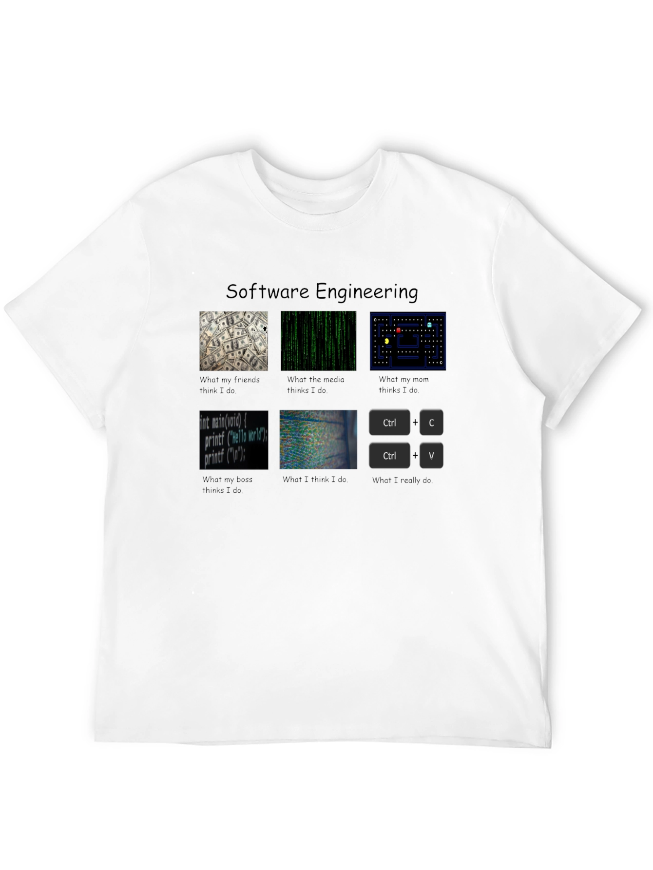 Black Software Engineering Funny Programmer T-Shirt view 12