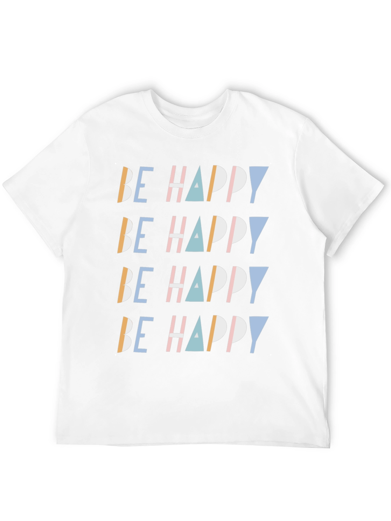 Black Be Happy Graphic Print Tee - Stylish Comfort view 12