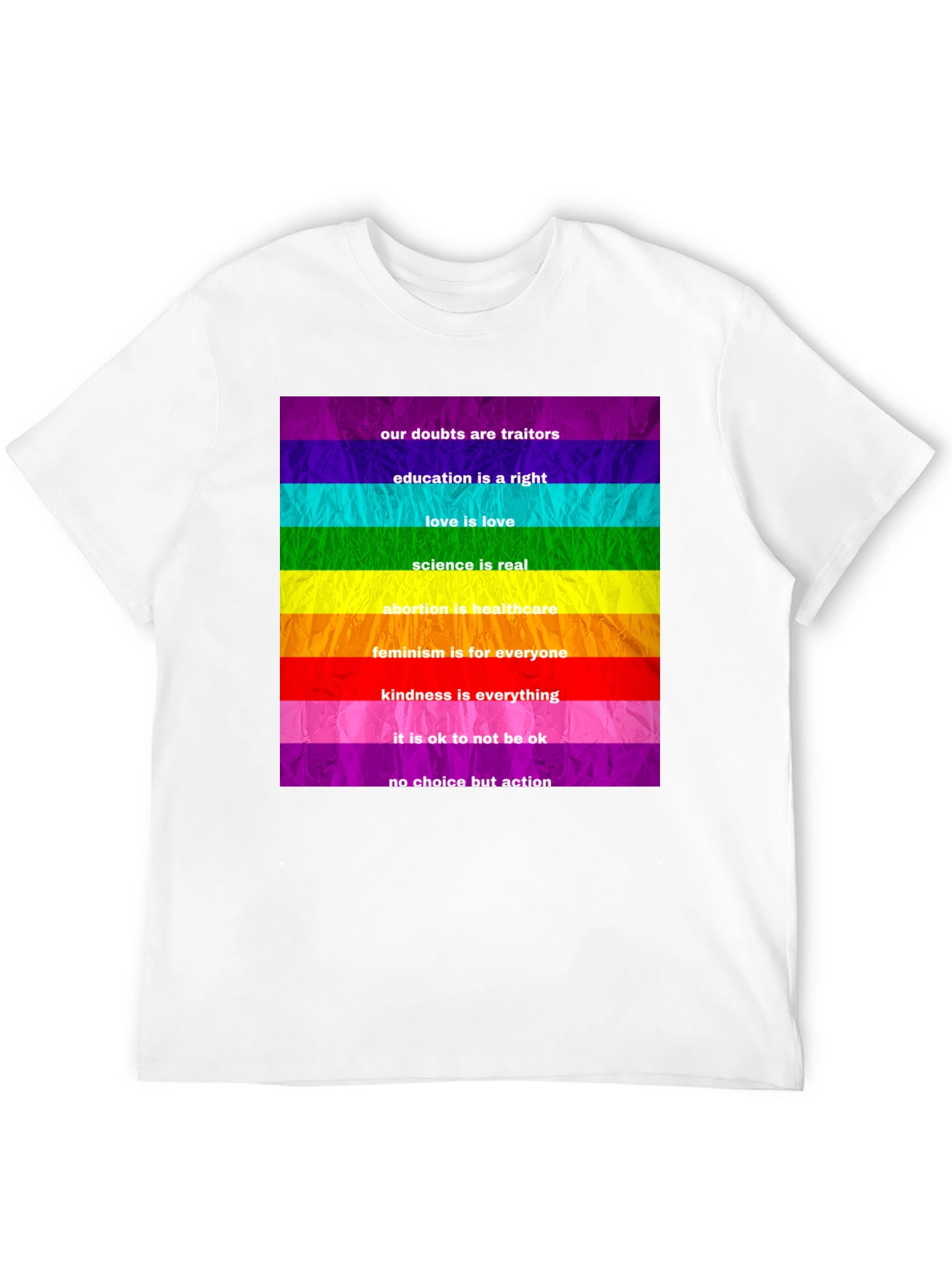 Rainbow Pride Slogan T-Shirt - 12