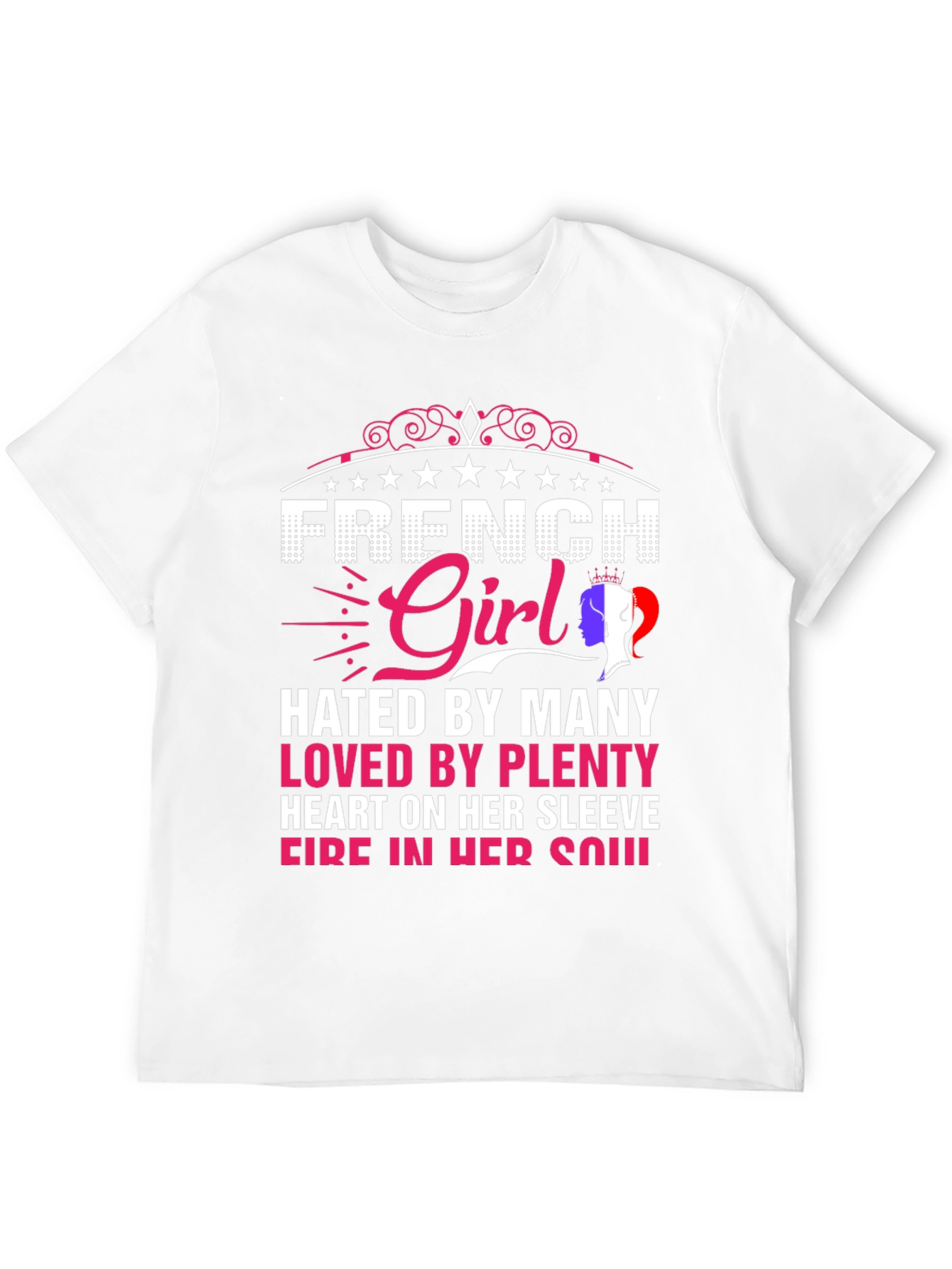 Black French Girl Graphic Tee - Hated By Many Loved By Plenty view 12