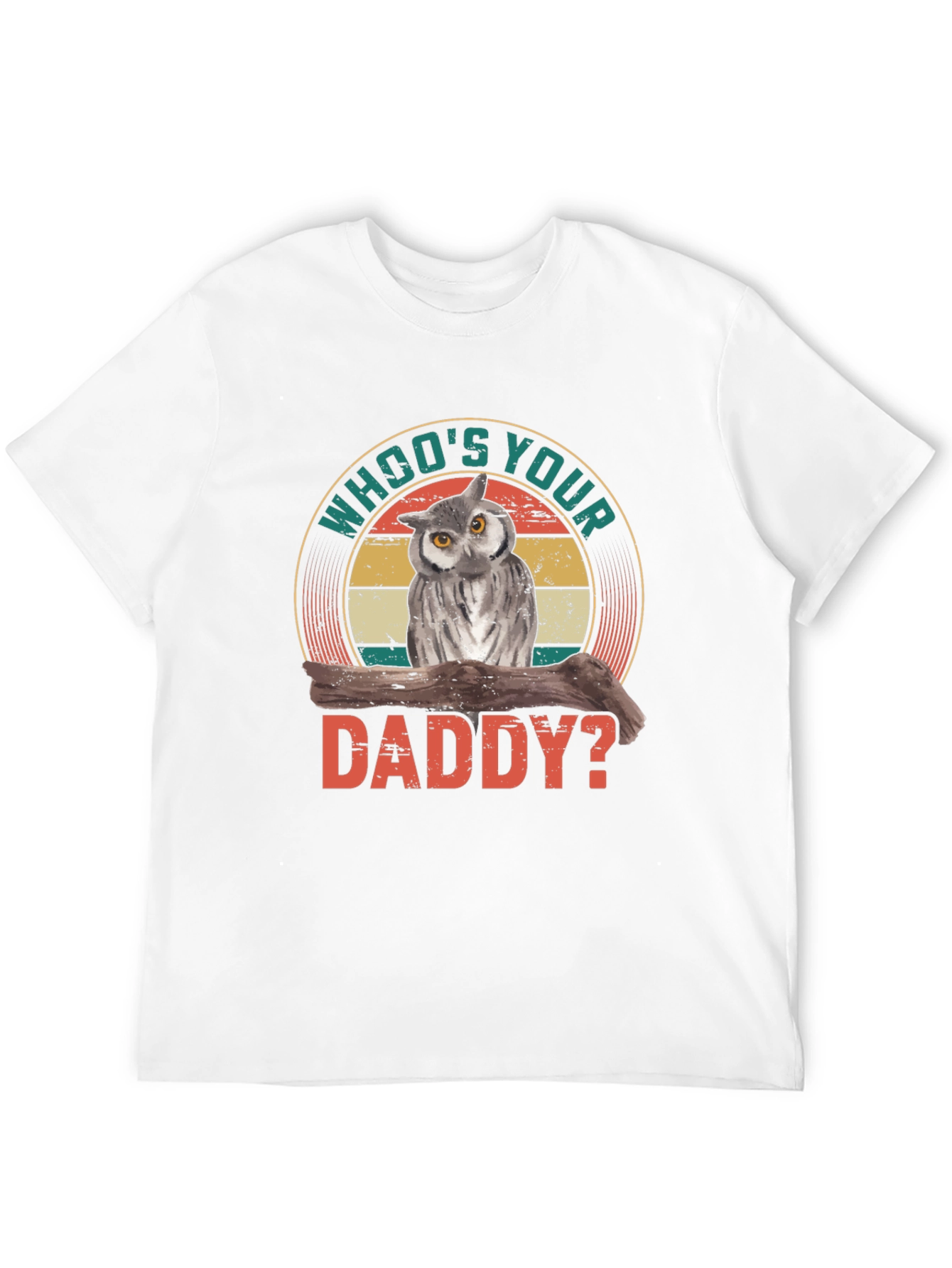 Black Who's Your Daddy Owl Graphic Tee - Vintage Style view 12