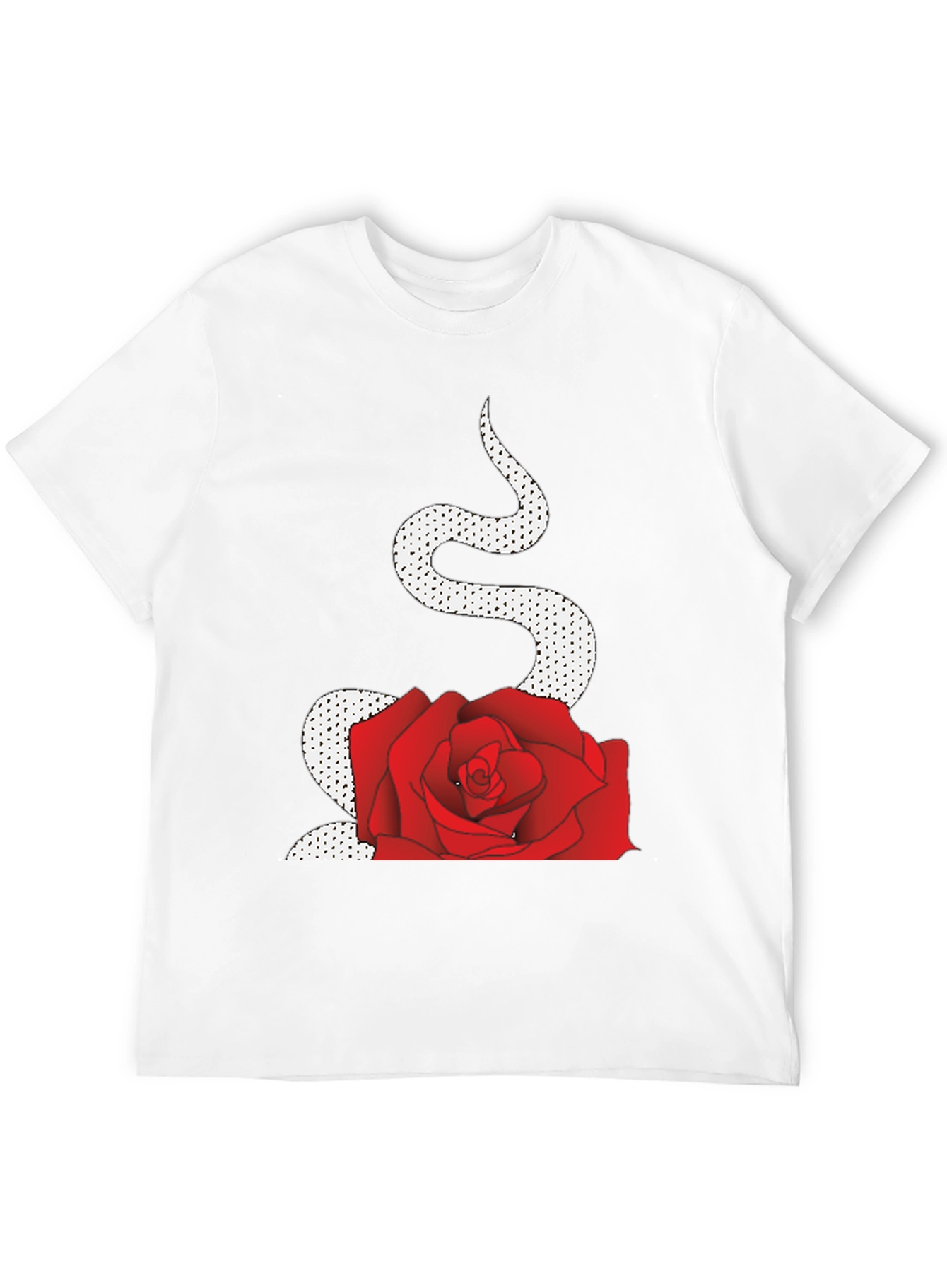 Black Snake and Rose Graphic Tee view 12