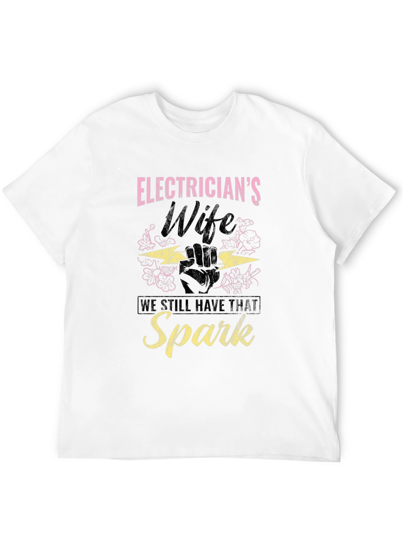 Black Electrician's Wife Spark T-Shirt view 12