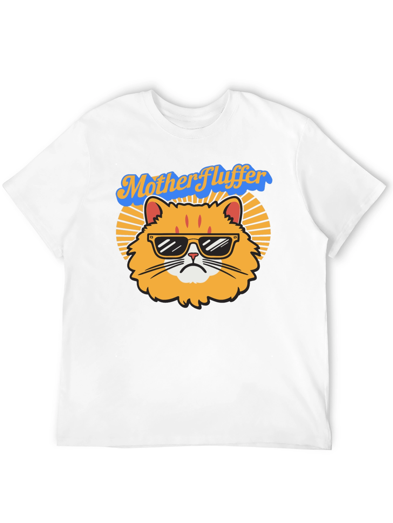 Black Mother Fluffer Cat T-Shirt view 12