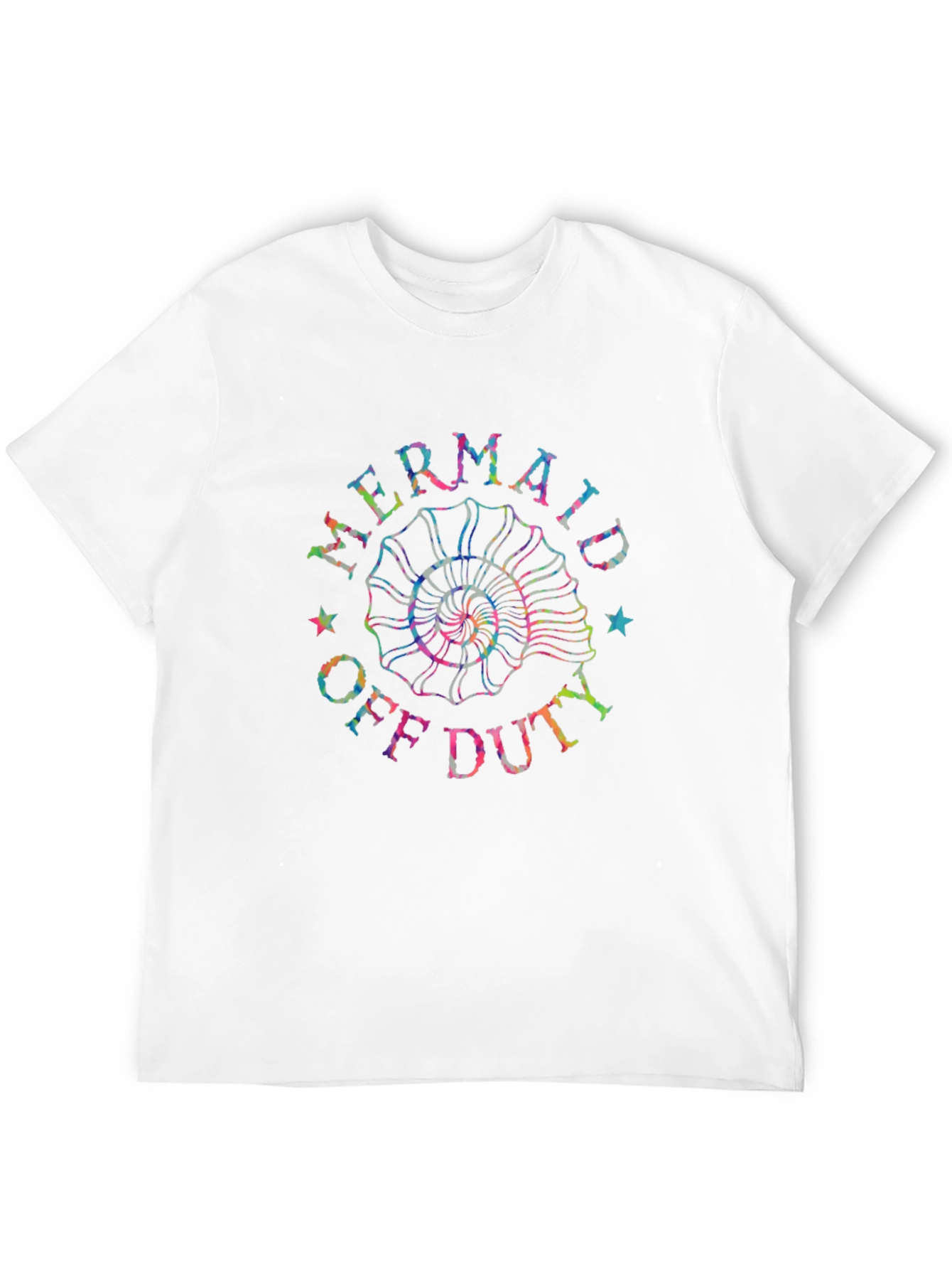 Black Mermaid Off Duty Graphic Tee - Black view 12