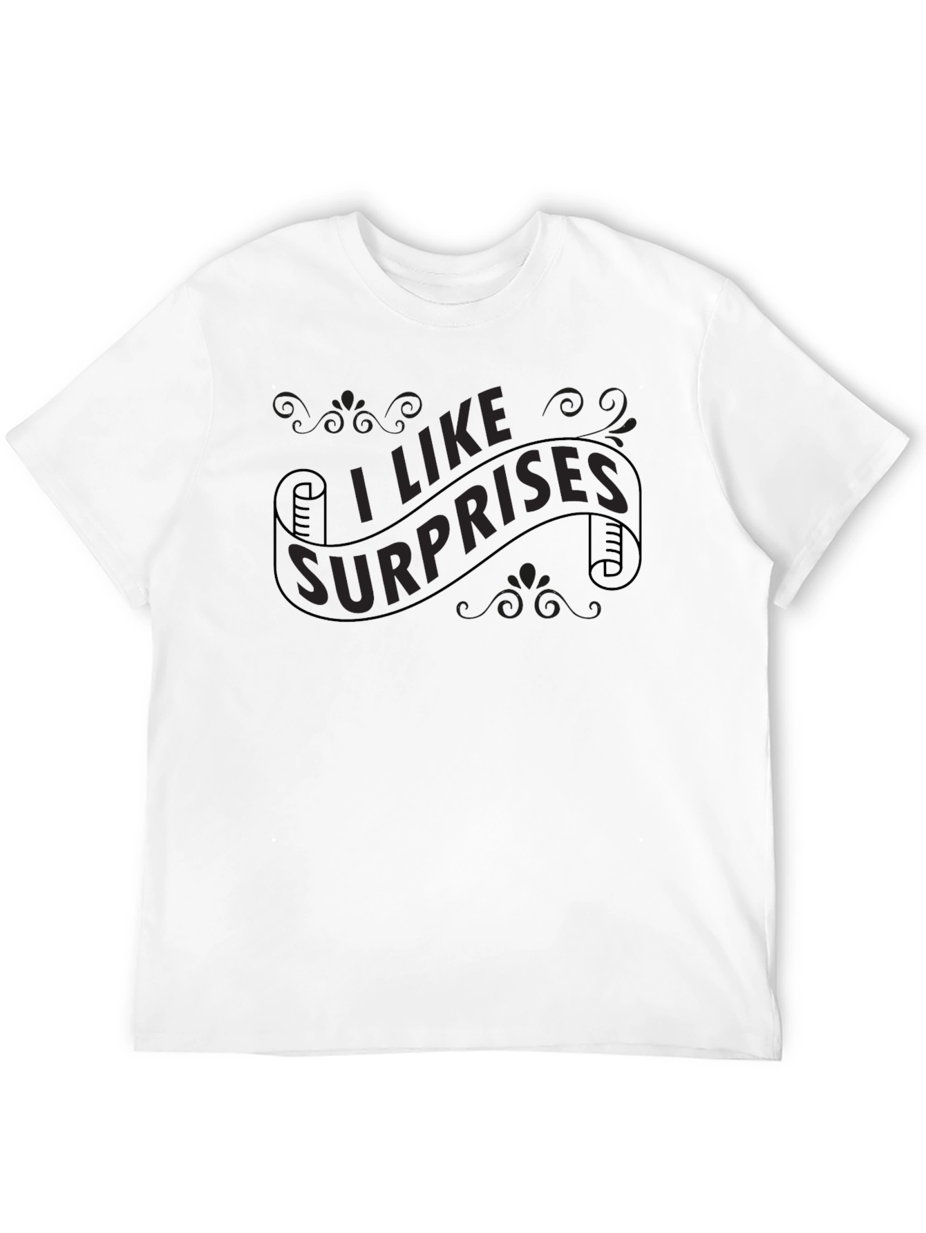 Black I Like Surprises Graphic Tee - Black view 12
