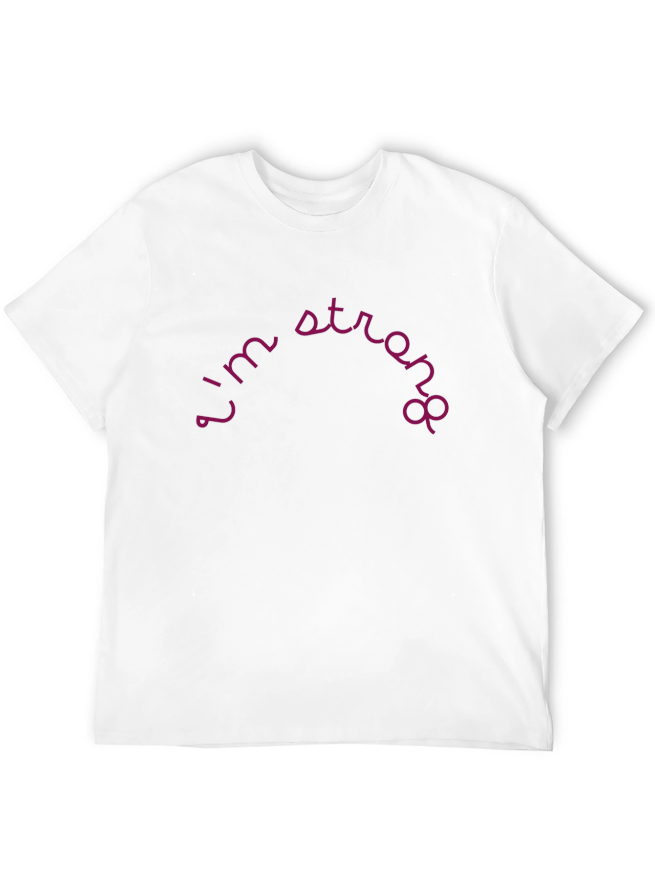 Black I'm Strong Black T-Shirt view 12