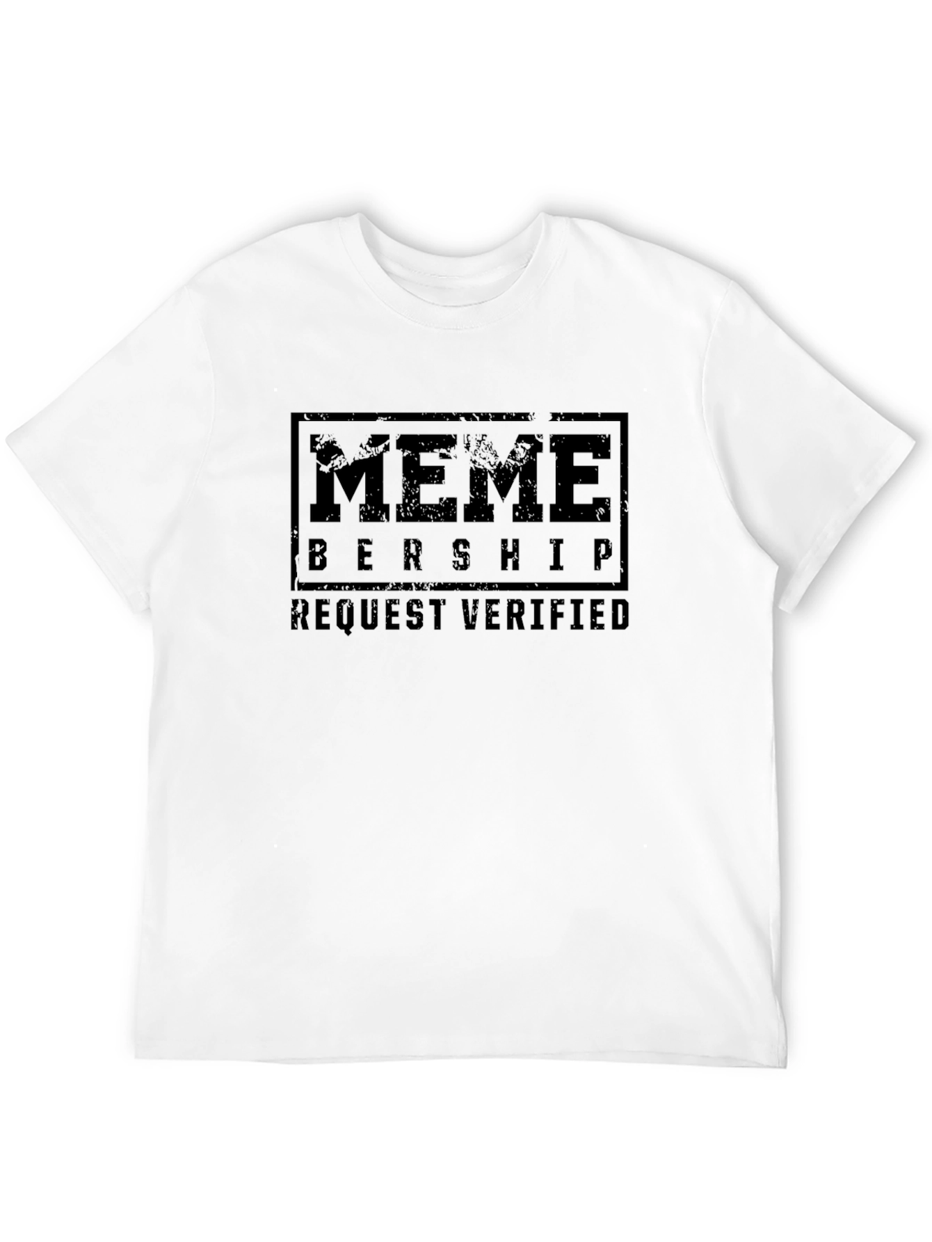 Black Meme Membership Verified Black Graphic Tee view 12