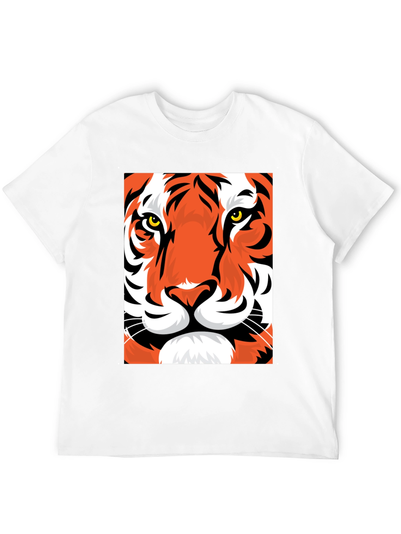 Black Tiger Graphic Tee - Bold Animal Print T-Shirt view 12