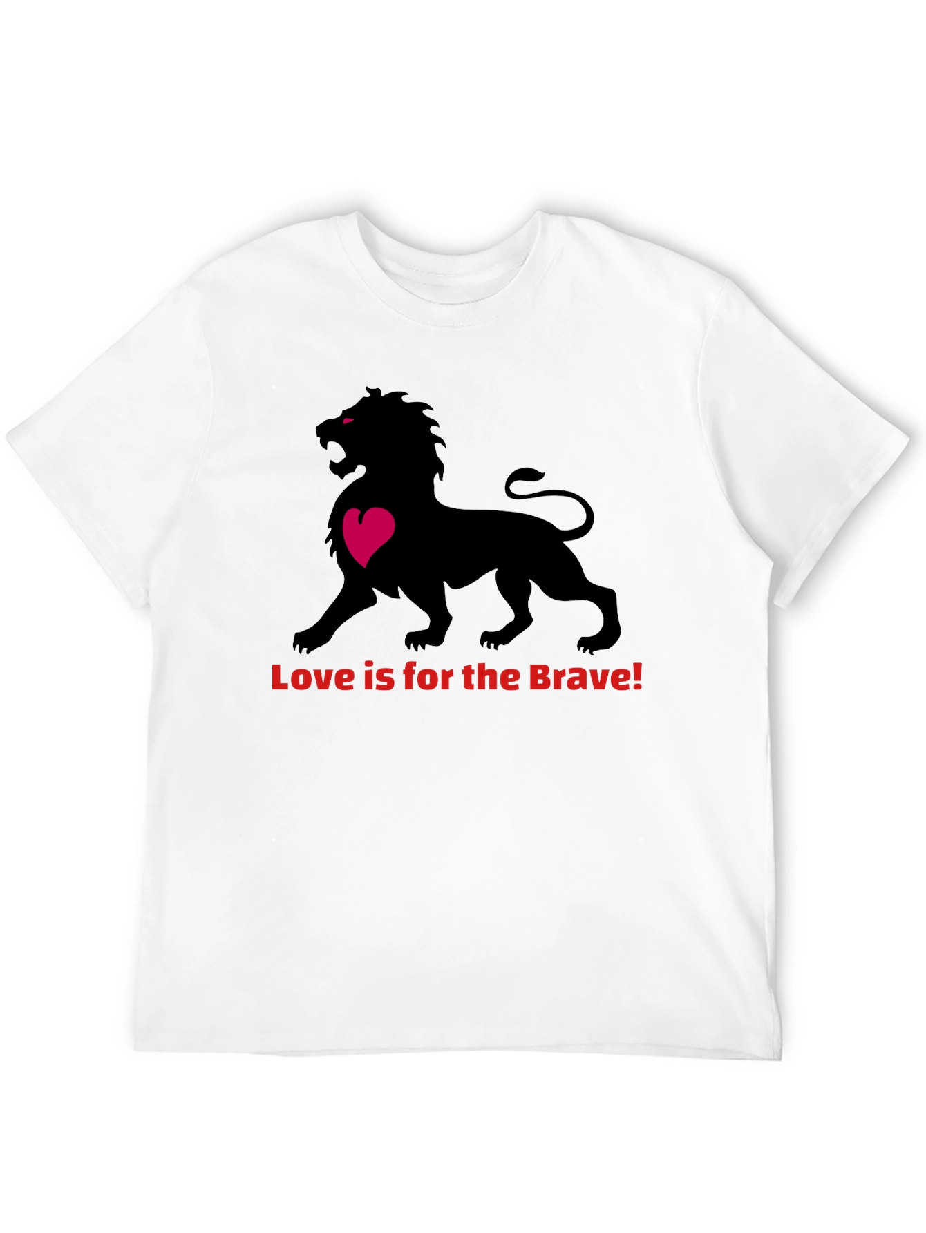 Black Love Is Brave Lion Graphic Tee - Bold Style view 12
