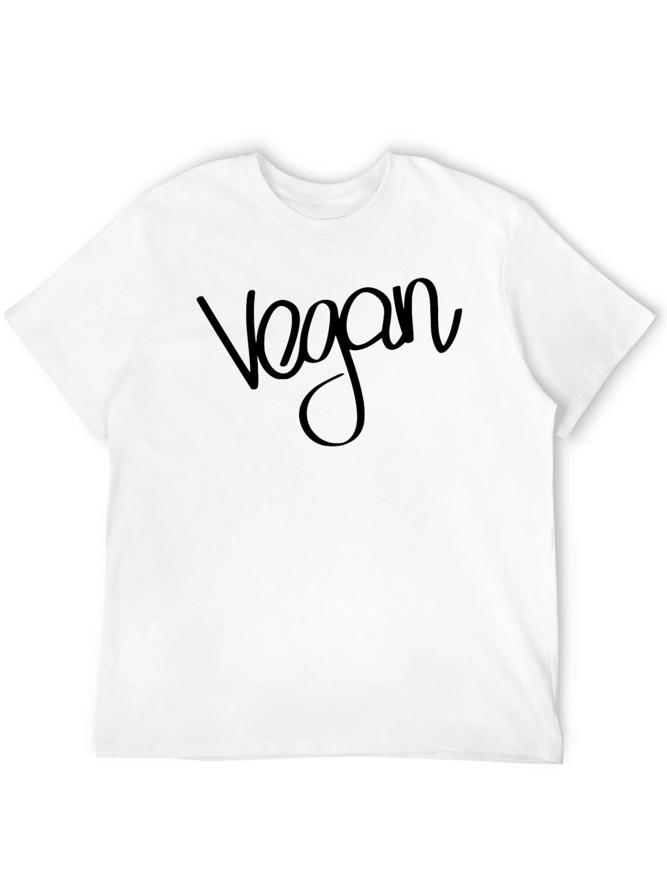 Vegan T-Shirt - Black Crew Neck - 12