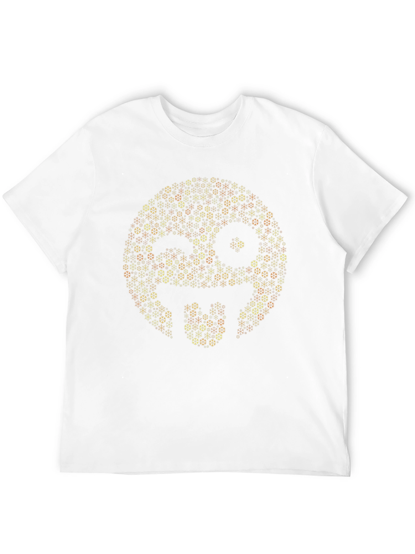 Black Emoji Face Graphic Tee - Funky Men's T-Shirt view 12
