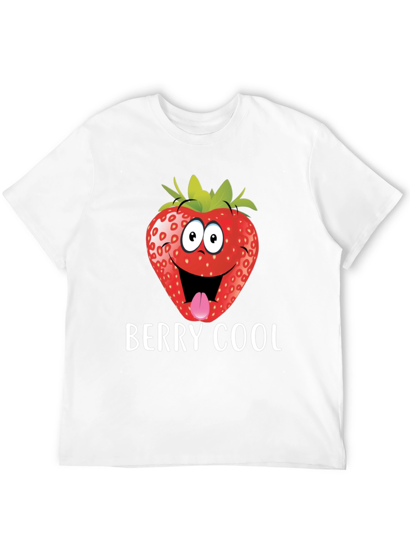 Black Berry Cool Strawberry Graphic Tee - Funny T-Shirt view 12