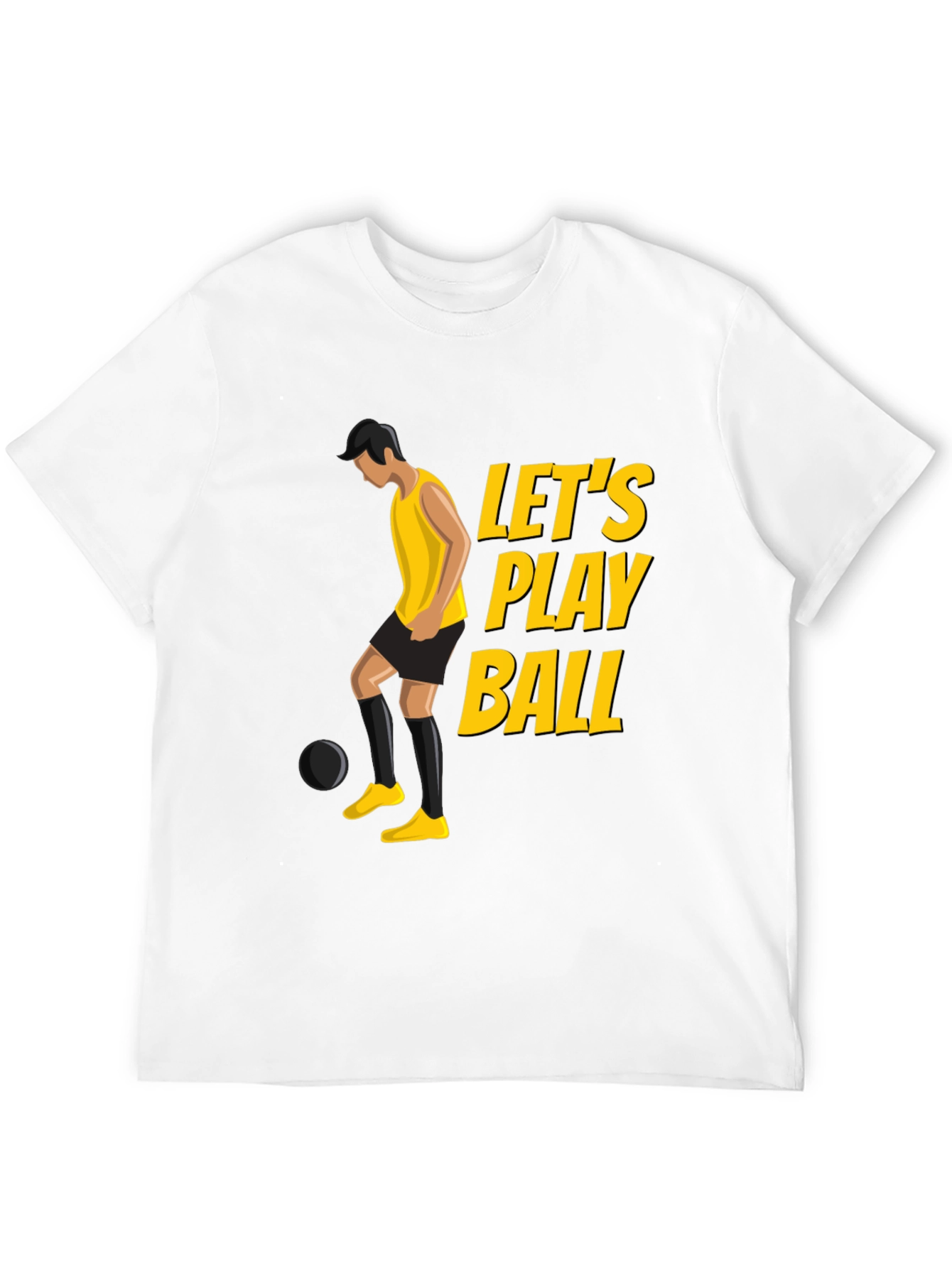Black Let's Play Ball Graphic Tee view 12