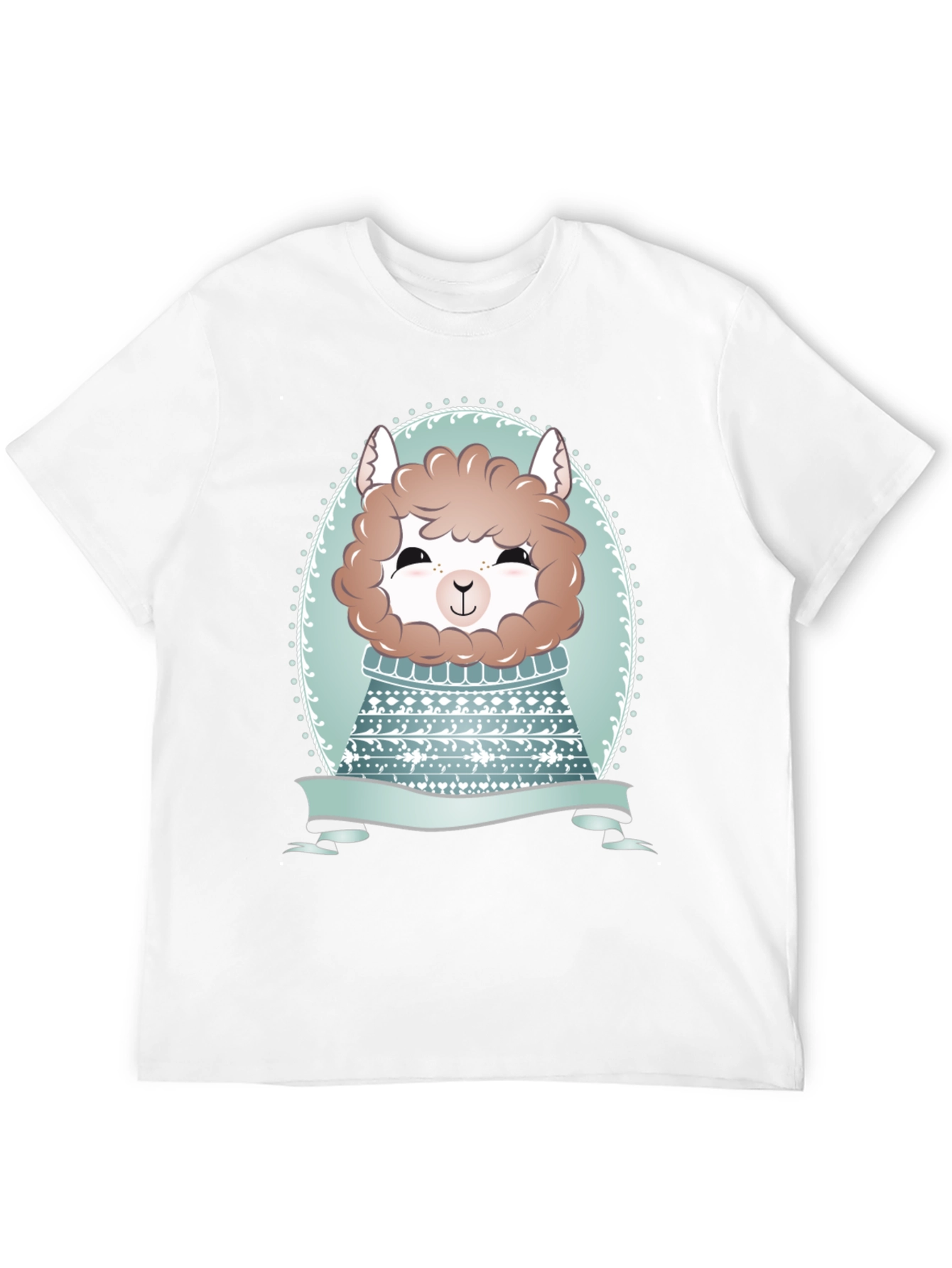 Black Cute Alpaca T-Shirt - Stylish Animal Graphic Tee view 12
