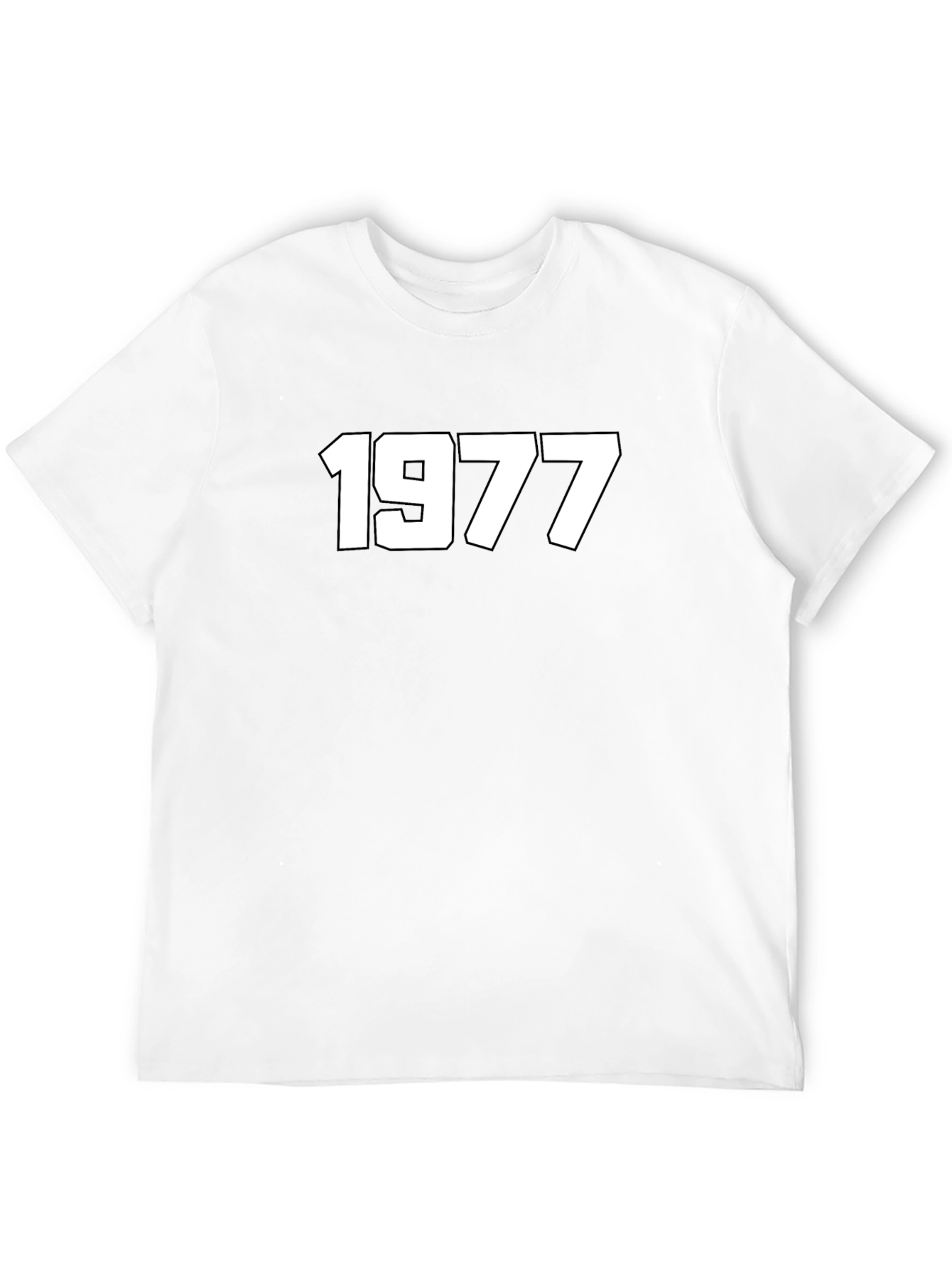 Black 1977 Retro Graphic Tee - Classic Style Shirt view 12