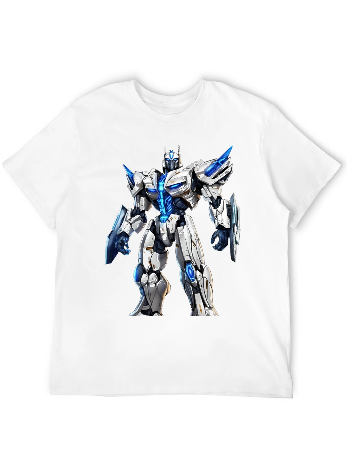 Black Robotic Warrior Graphic T-Shirt view 12