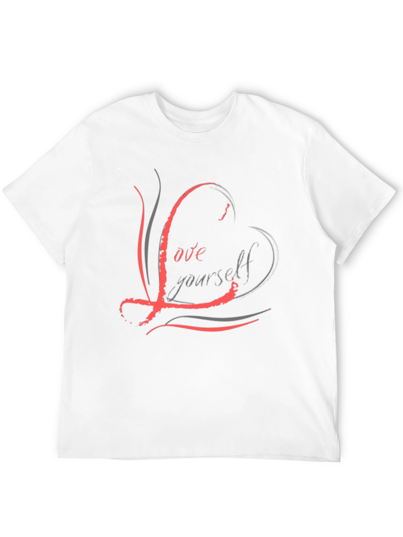 Black Love Yourself Graphic Black T-Shirt view 12
