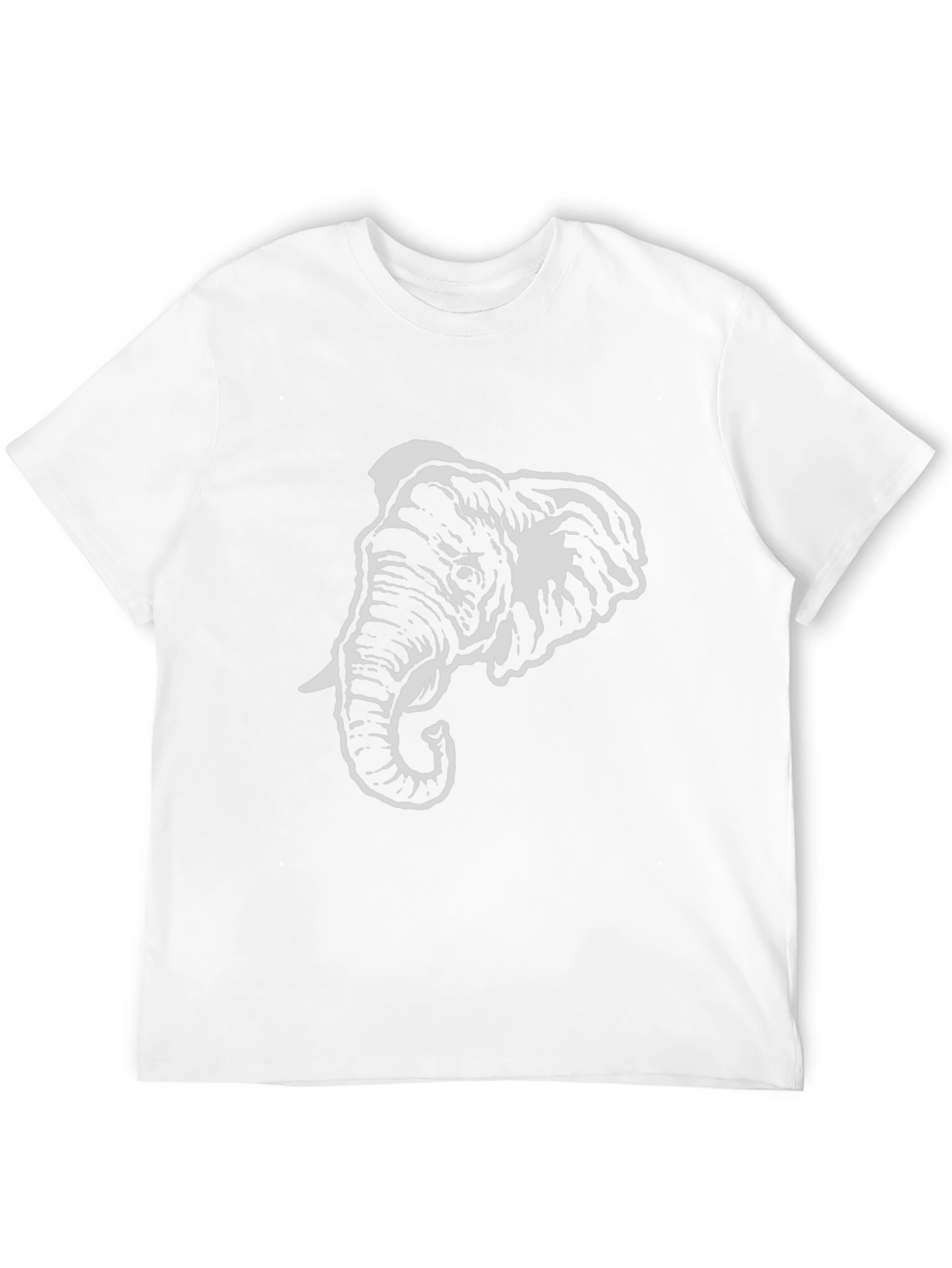 Black Elephant Graphic Tee - Black Cotton Comfort view 12