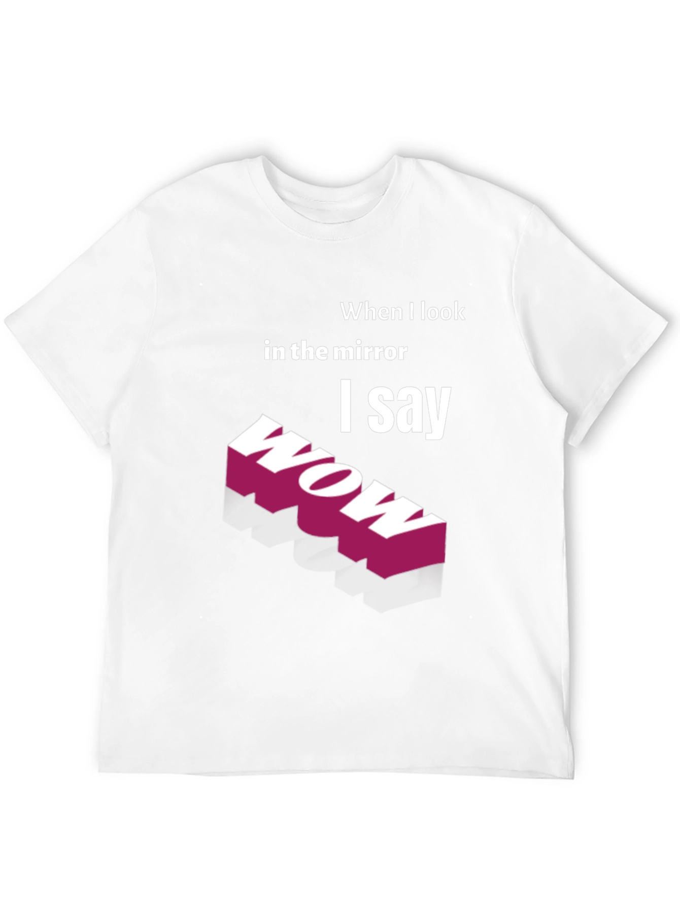 Black Wow Mirror Graphic Tee view 12