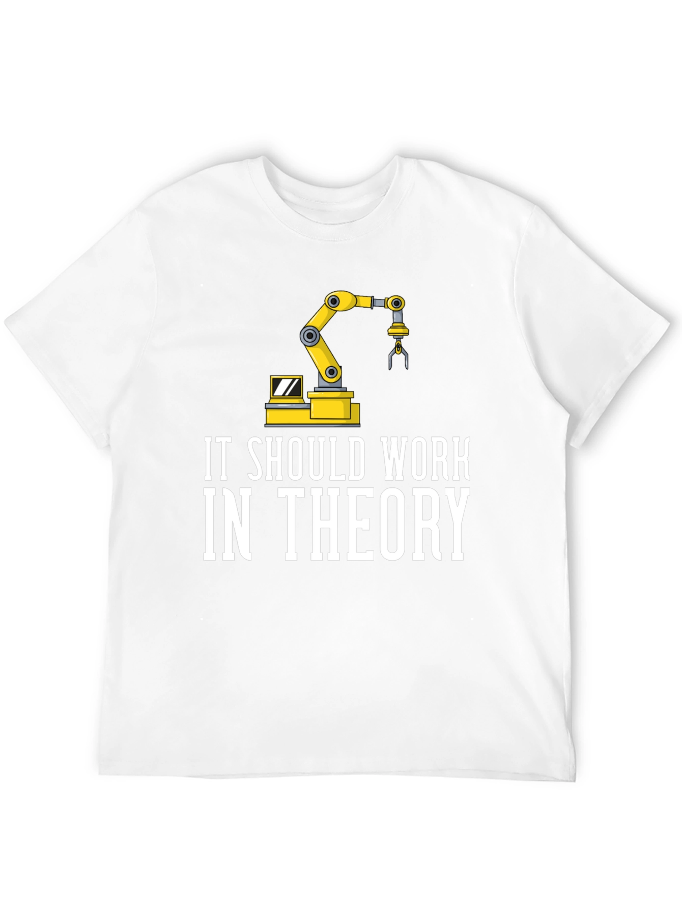 Black It Should Work in Theory T-Shirt view 12