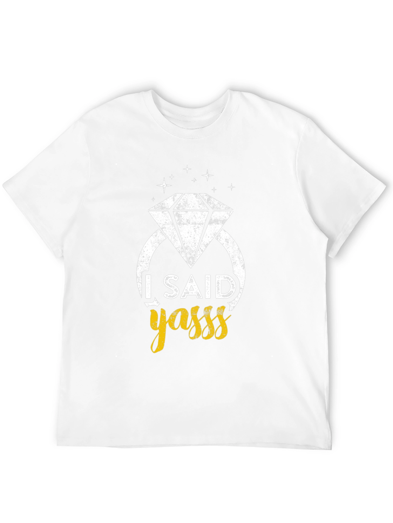 Black I Said Yasss Engagement Tee view 12