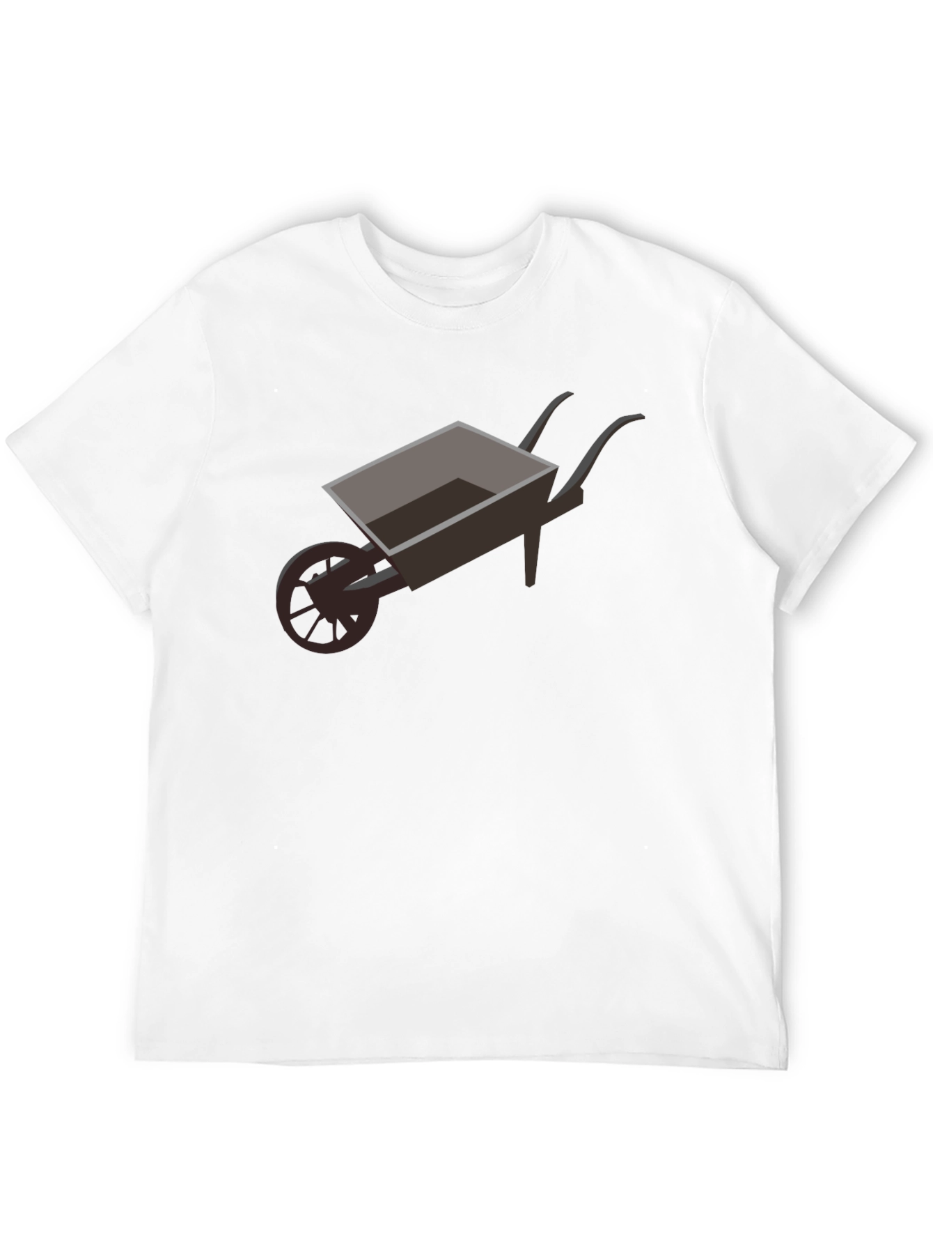 Black Novelty Wheelbarrow Graphic Tee - Black view 12