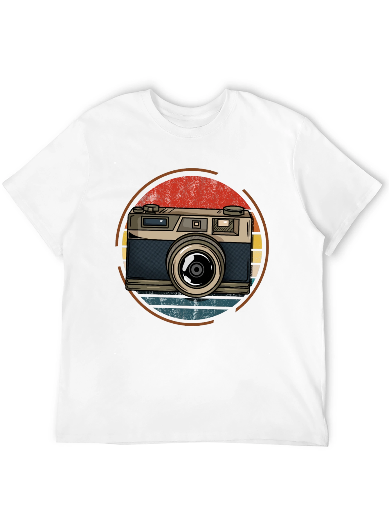 Black Retro Camera Graphic Tee - Vintage Photography Shirt view 12