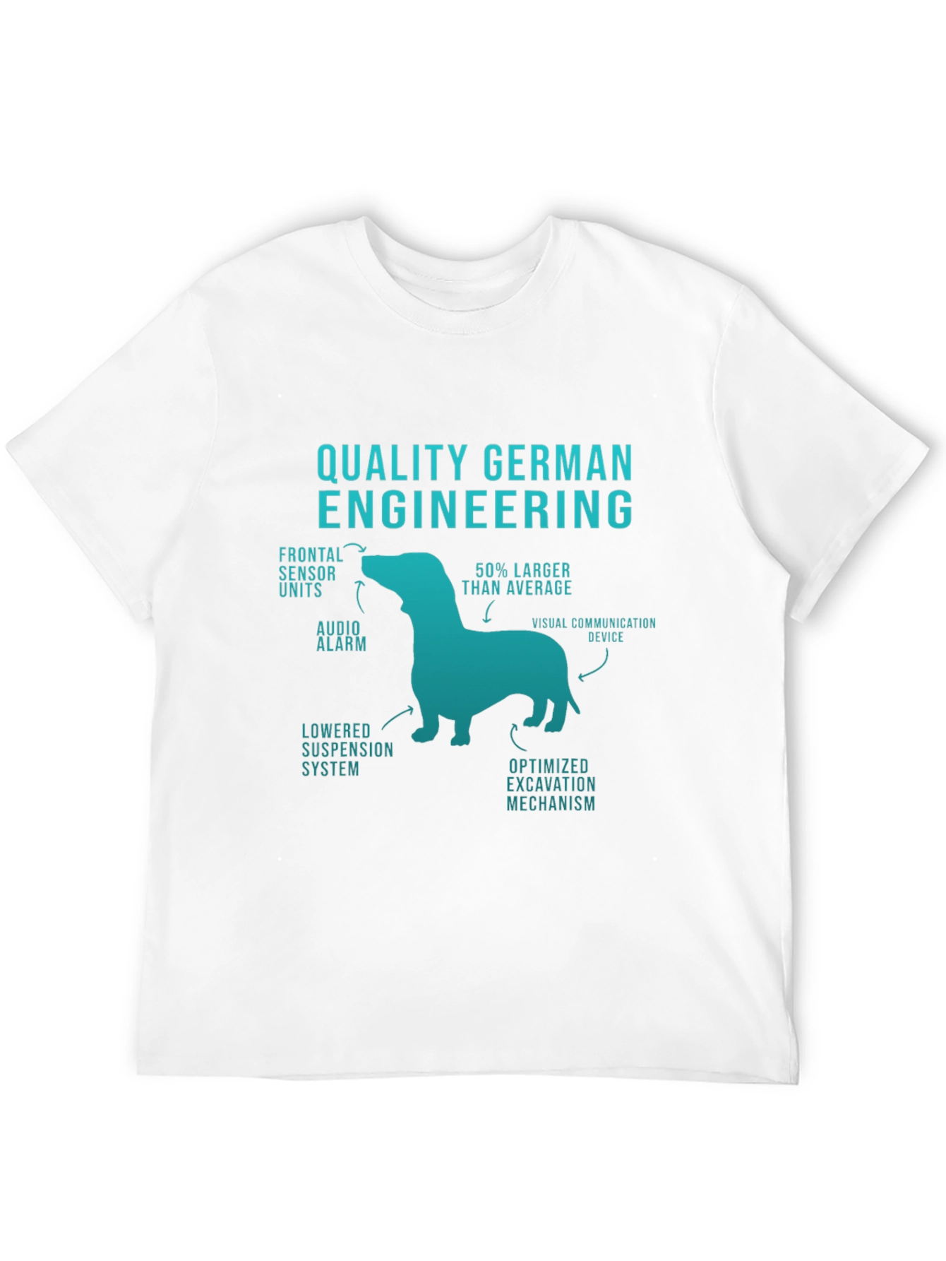 Black Quality German Engineering Funny Dog T-Shirt view 12