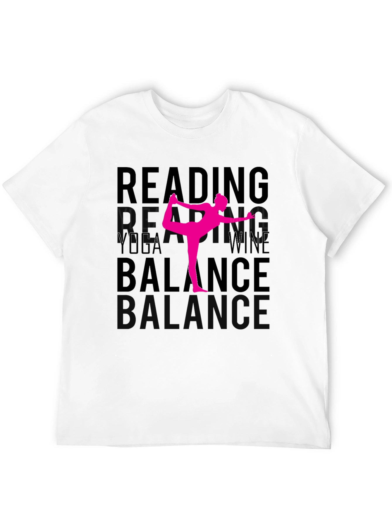 Yoga Wine Reading Balance Graphic Tee - 12