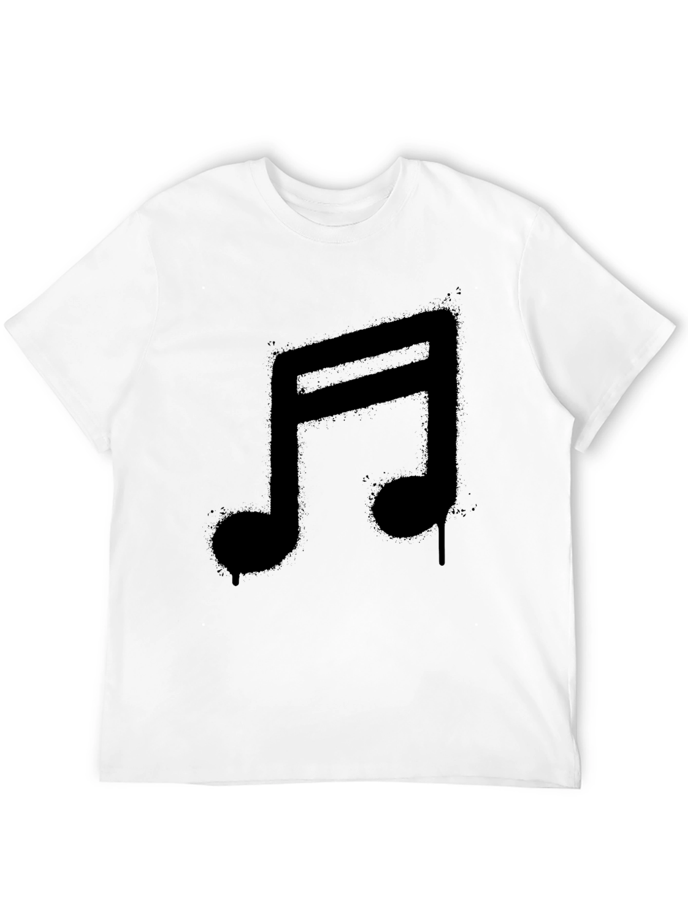 Black Music Note Graphic Black T-Shirt view 12