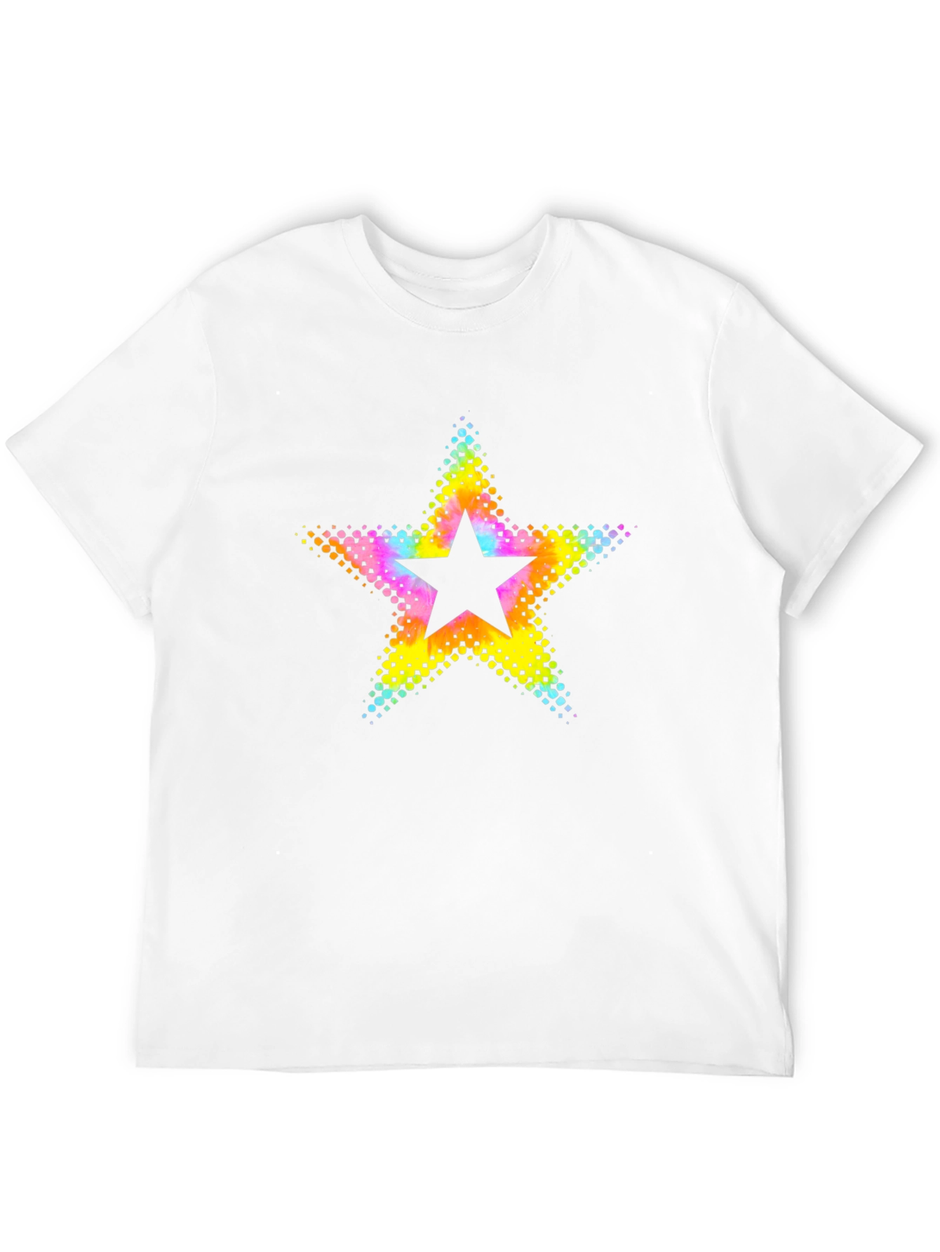 Black Retro Starburst Graphic Black T-Shirt view 12