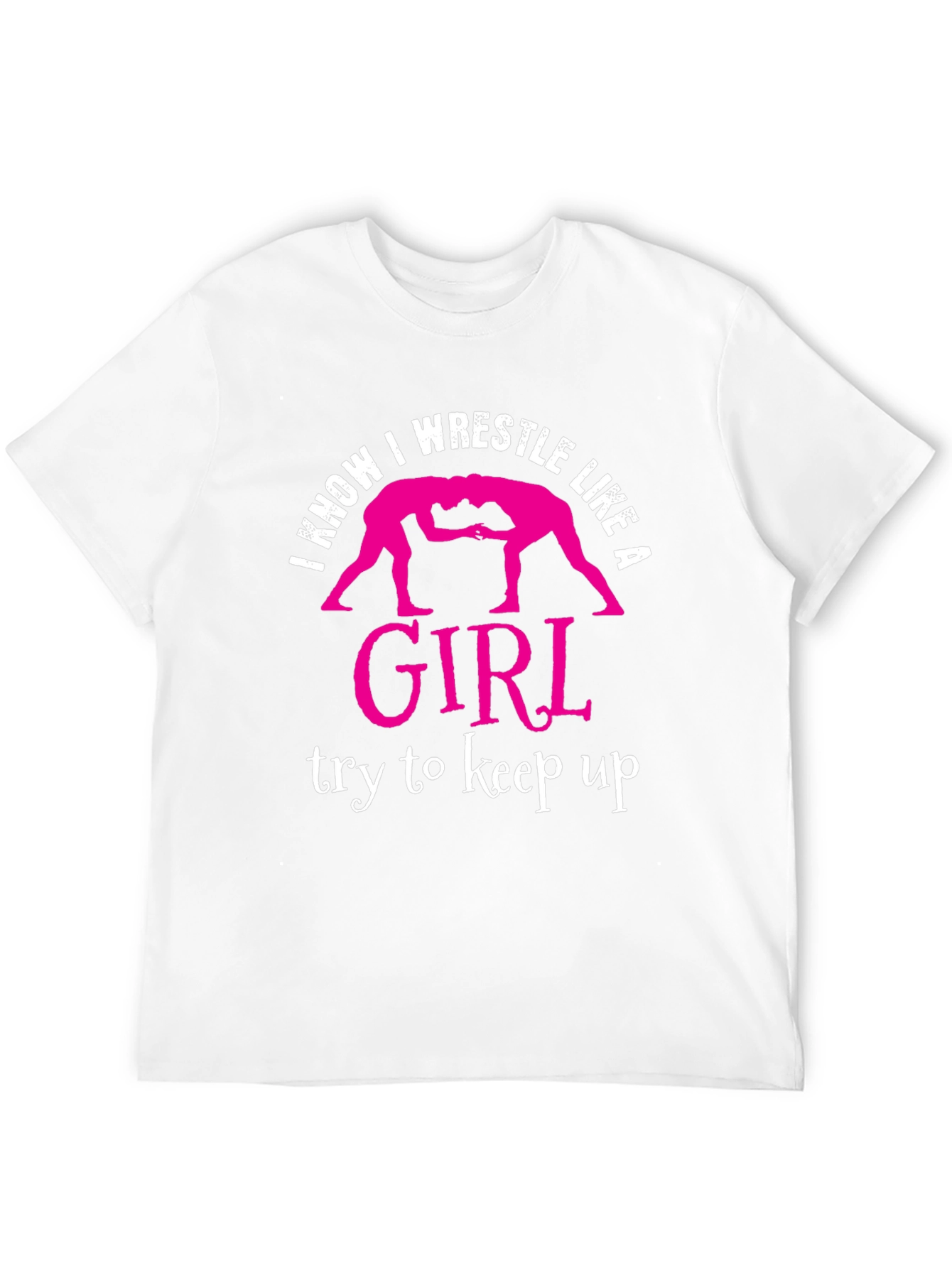 Black I Wrestle Like A Girl T-Shirt view 12