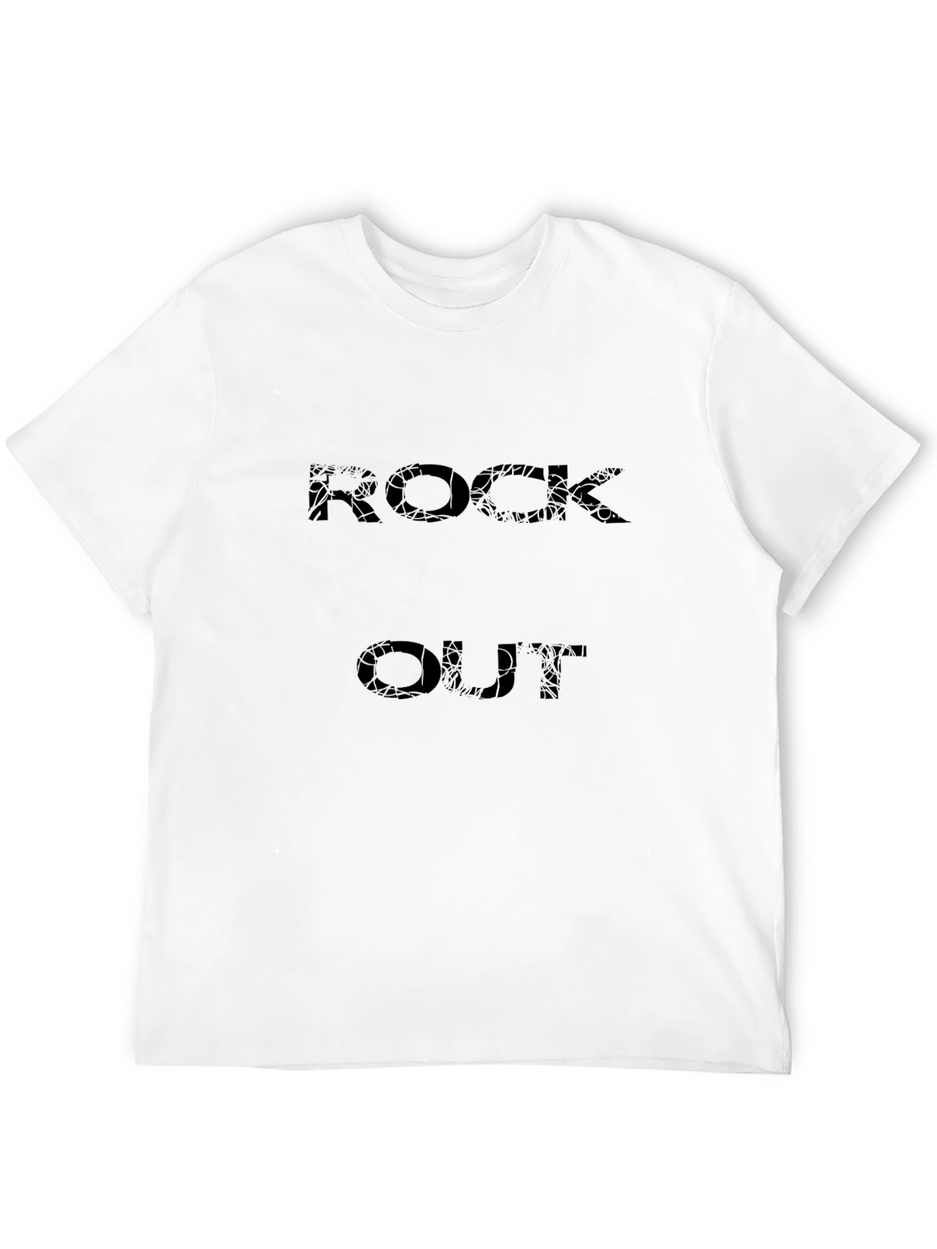 Black Rock Out T-Shirt - Black Graphic Tee view 12