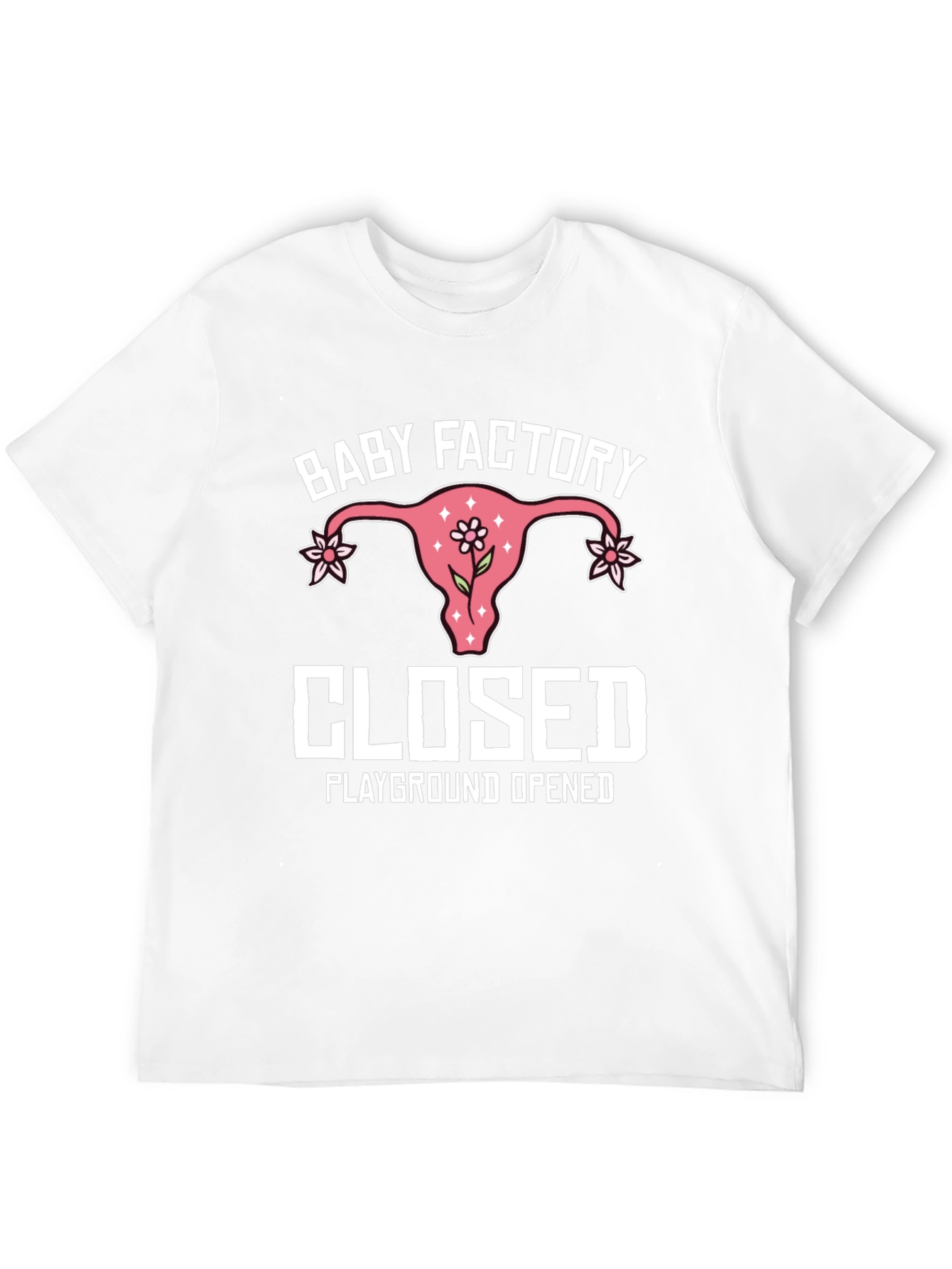 Black Baby Factory Closed T-Shirt: Playground Opened Humor Tee view 12