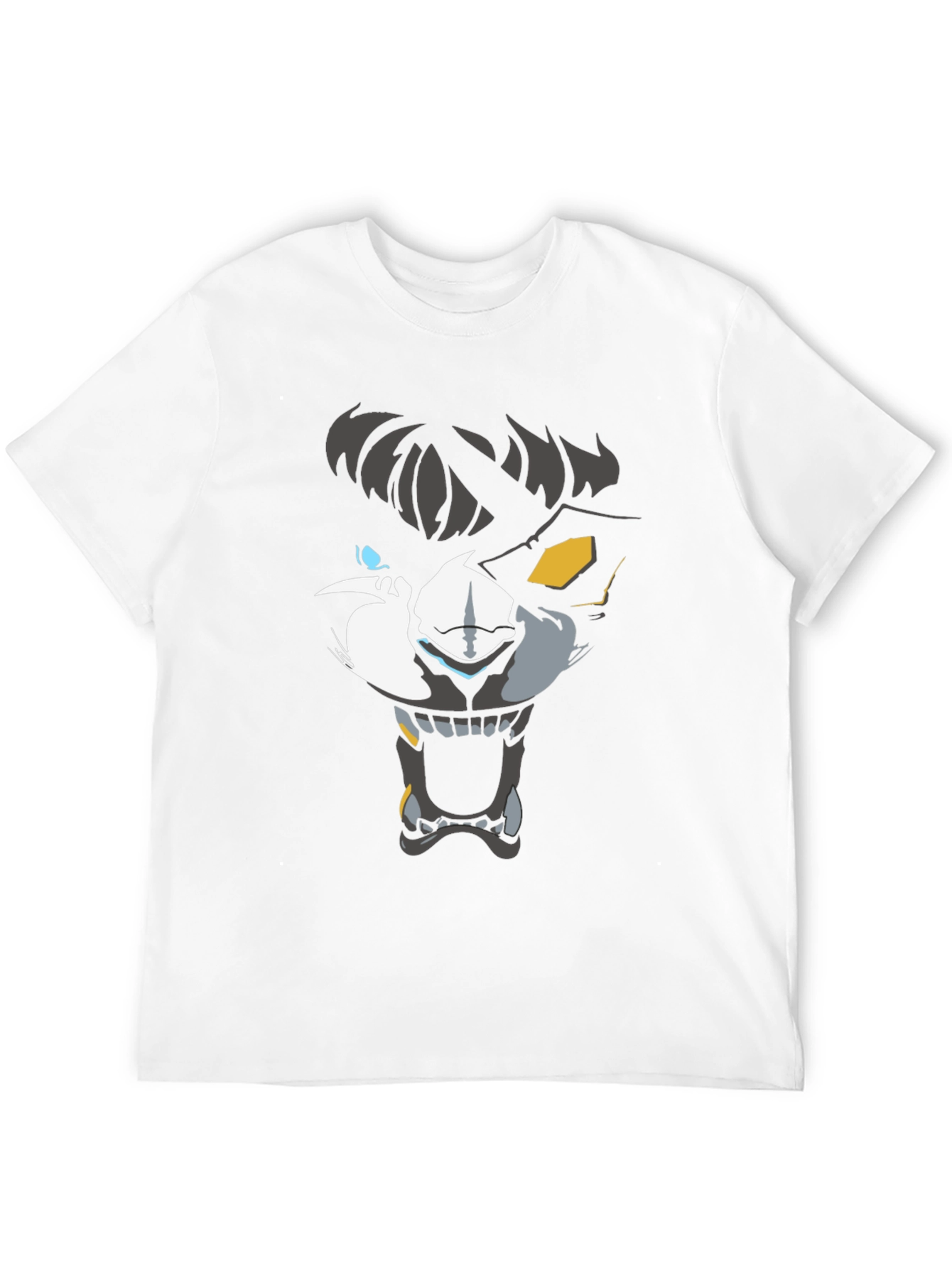 Black Men's Wolf Graphic T-Shirt - Black view 12