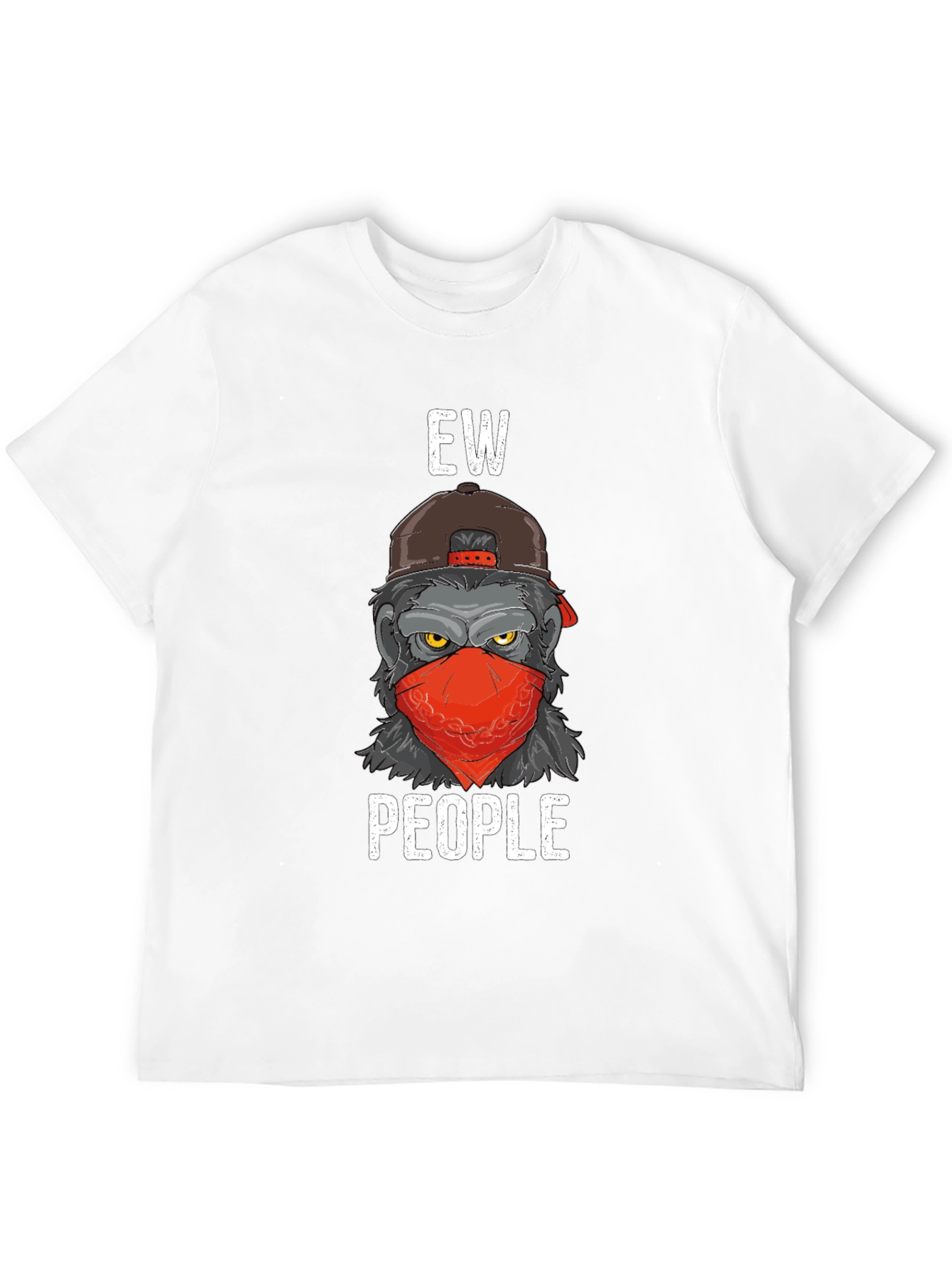 Black Ew People Graphic Tee - Novelty T-Shirt view 12